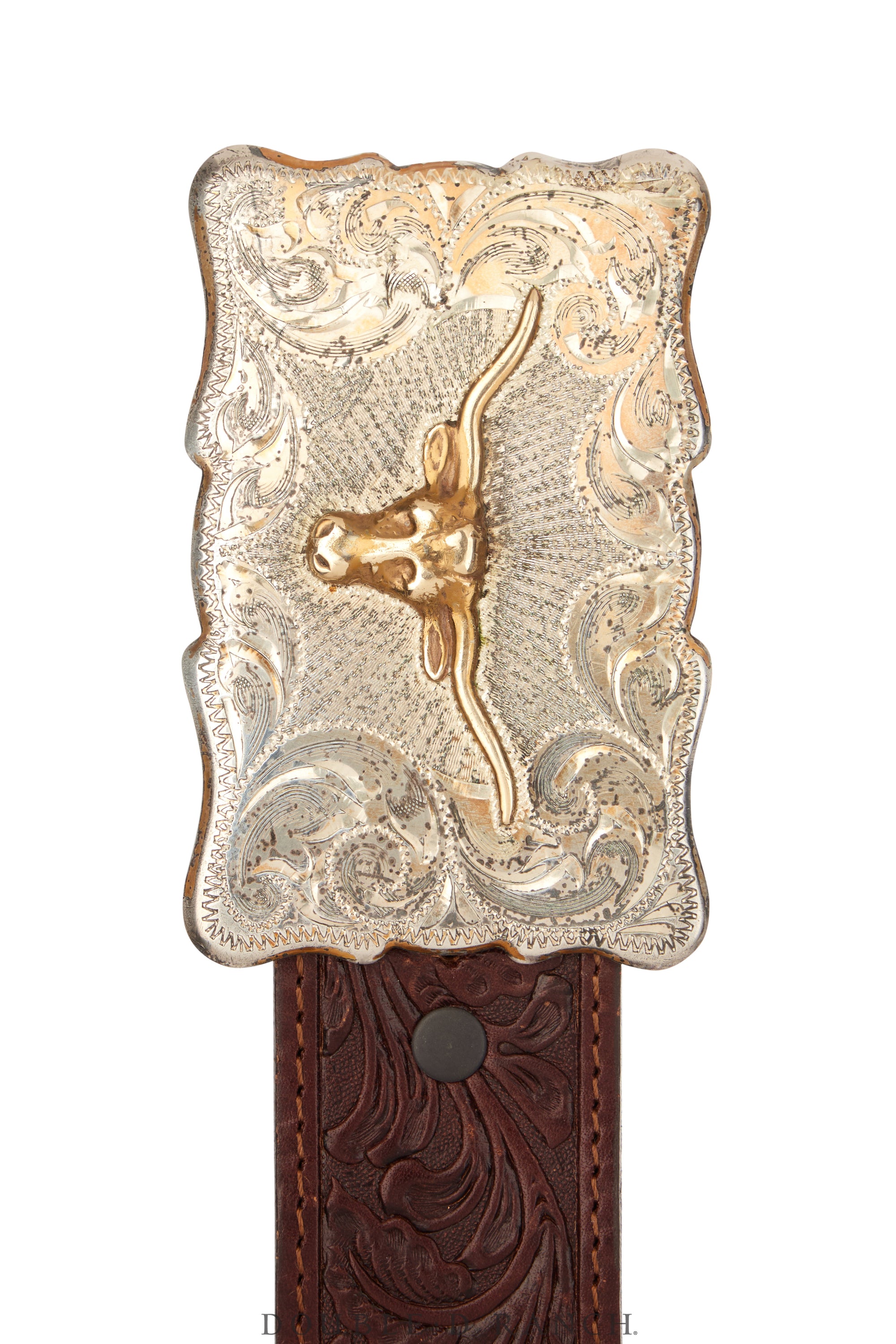 Belt, A Vintage, Buckle, Western, Longhorn, Hallmarks, Vintage, 915