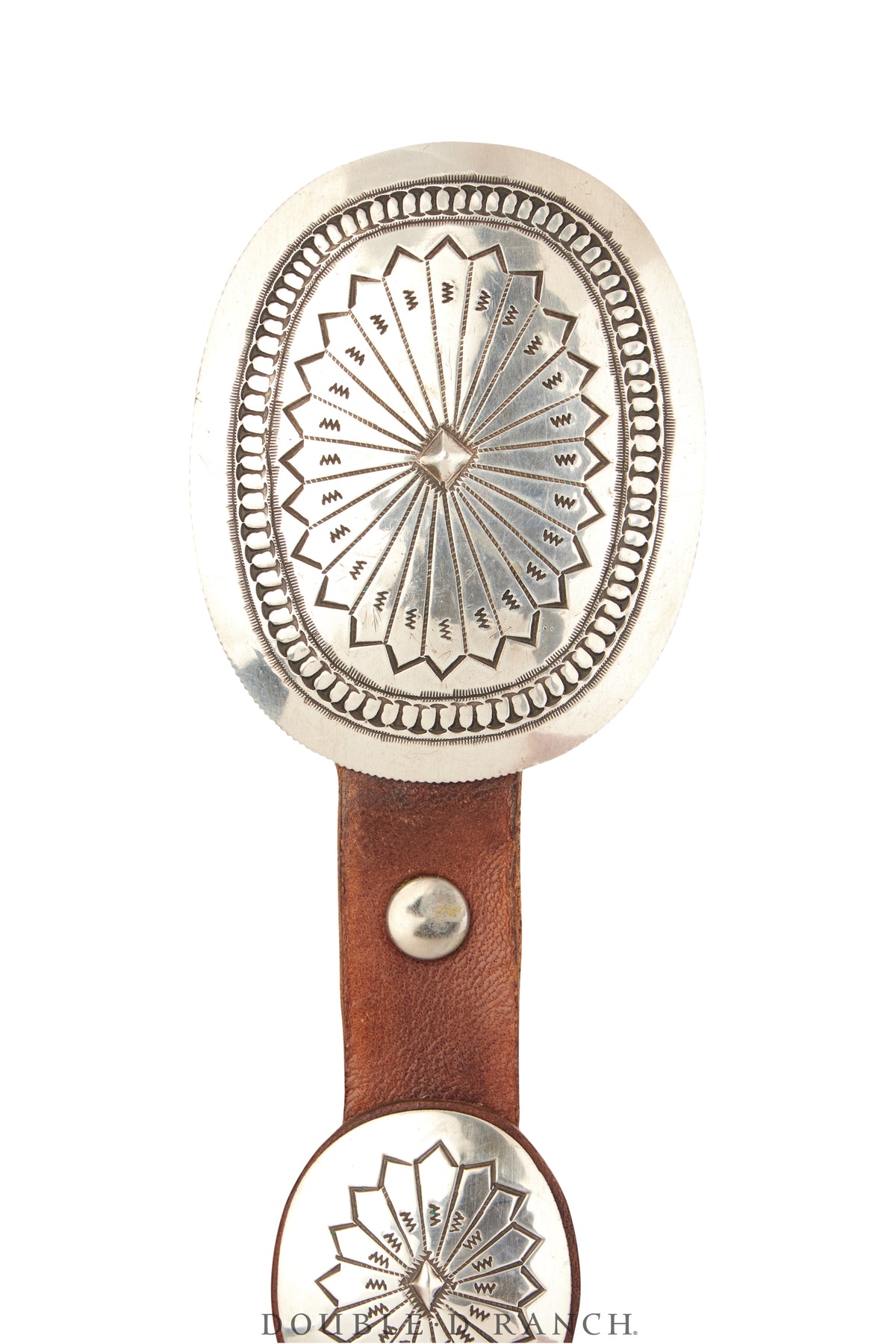 Belt, A Vintage, Concho, Sterling Silver, Vintage, 916