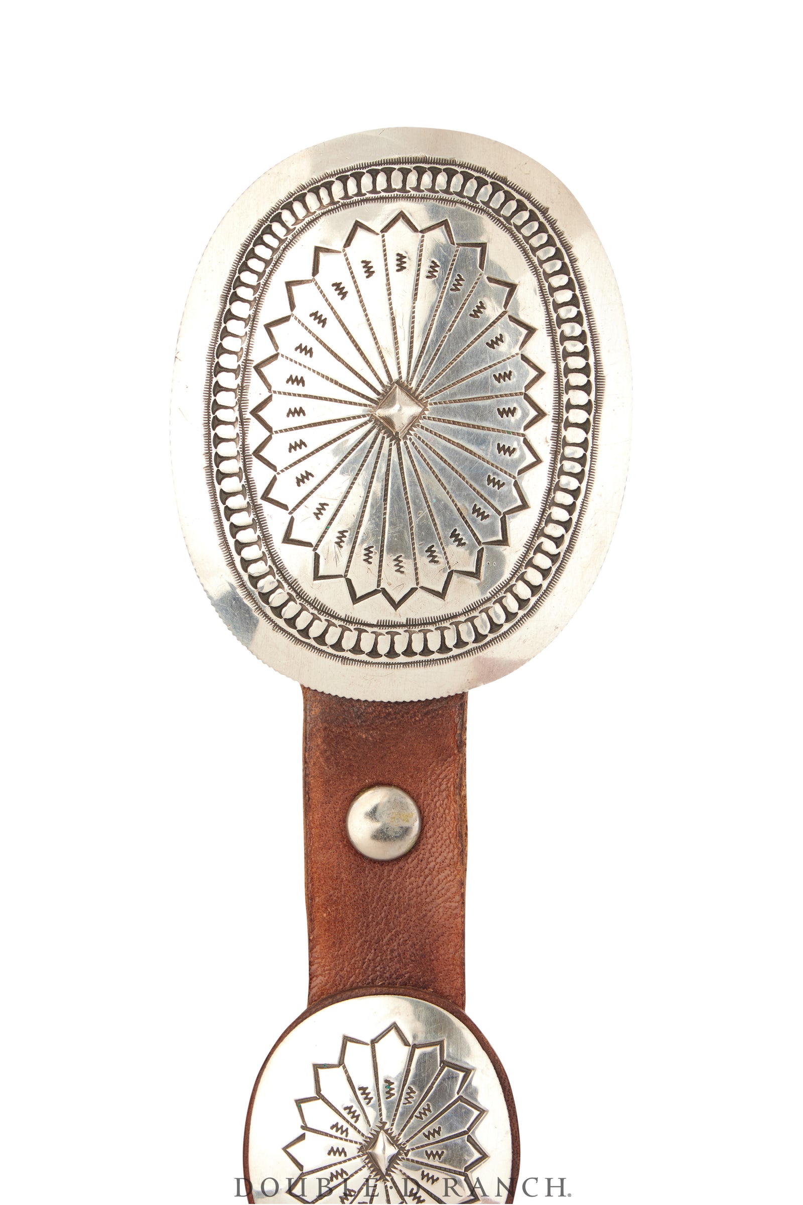 Belt, A Vintage, Concho, Sterling Silver, Vintage, 916