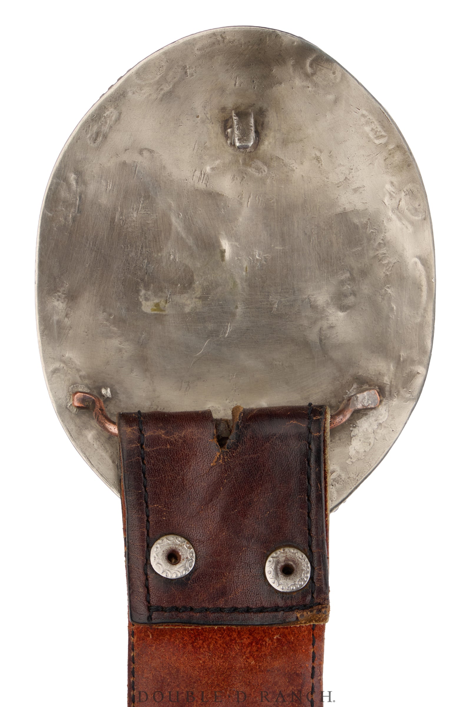 Belt, A Vintage, Buckle, Concho, Turquoise & Coral, Vintage, 933