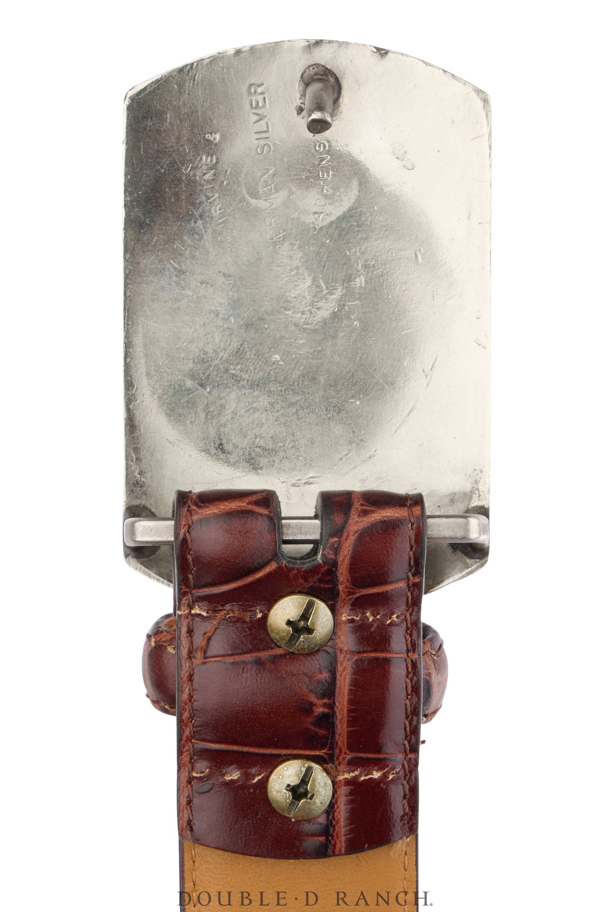 Belt, A Vintage, Buckle, Western, Steer, 3-D, German Silver, Houston Rodeo, Vintage, 944