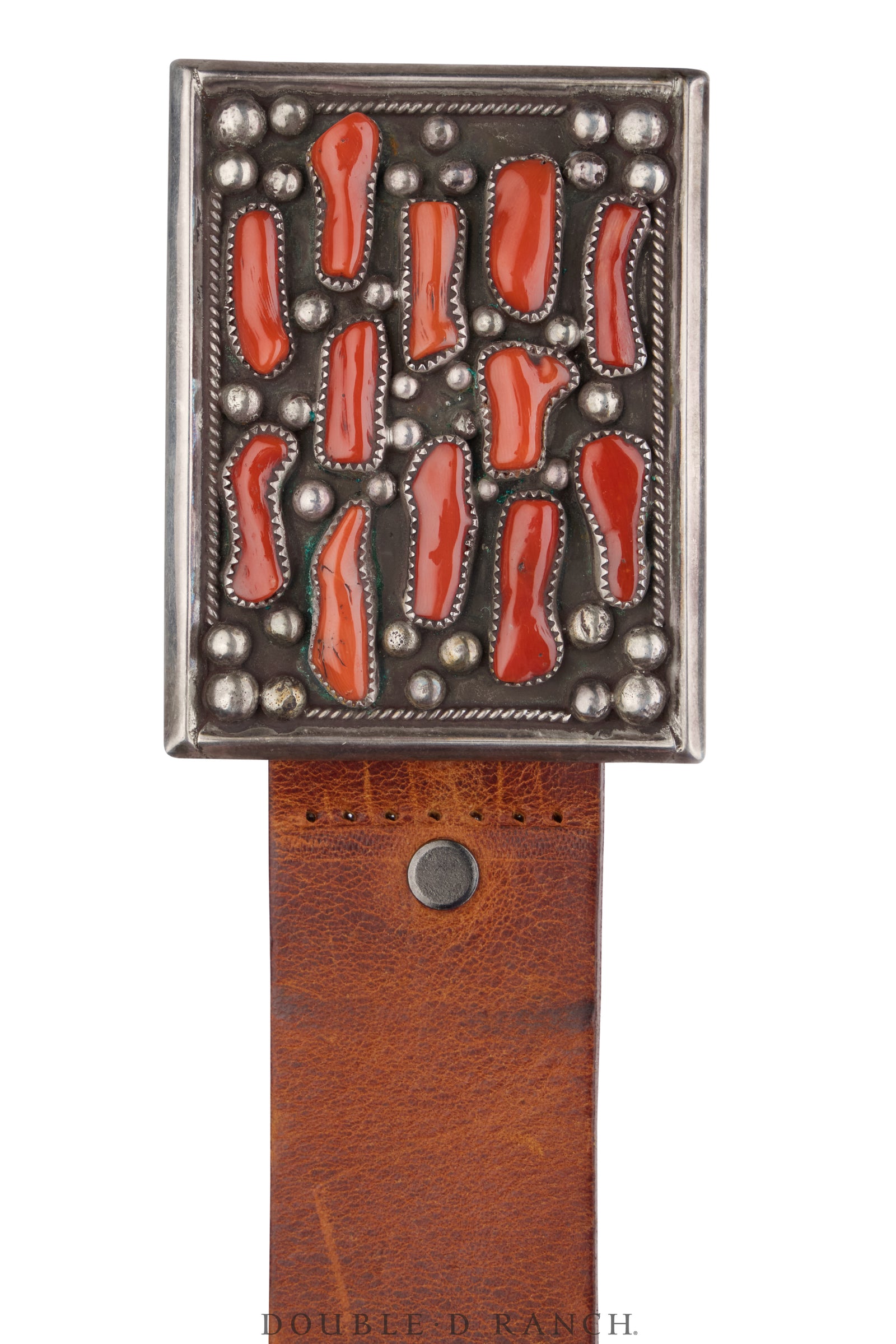 Belt, A Vintage, Buckle, Cluster, Coral, Hallmark, Vintage, 964