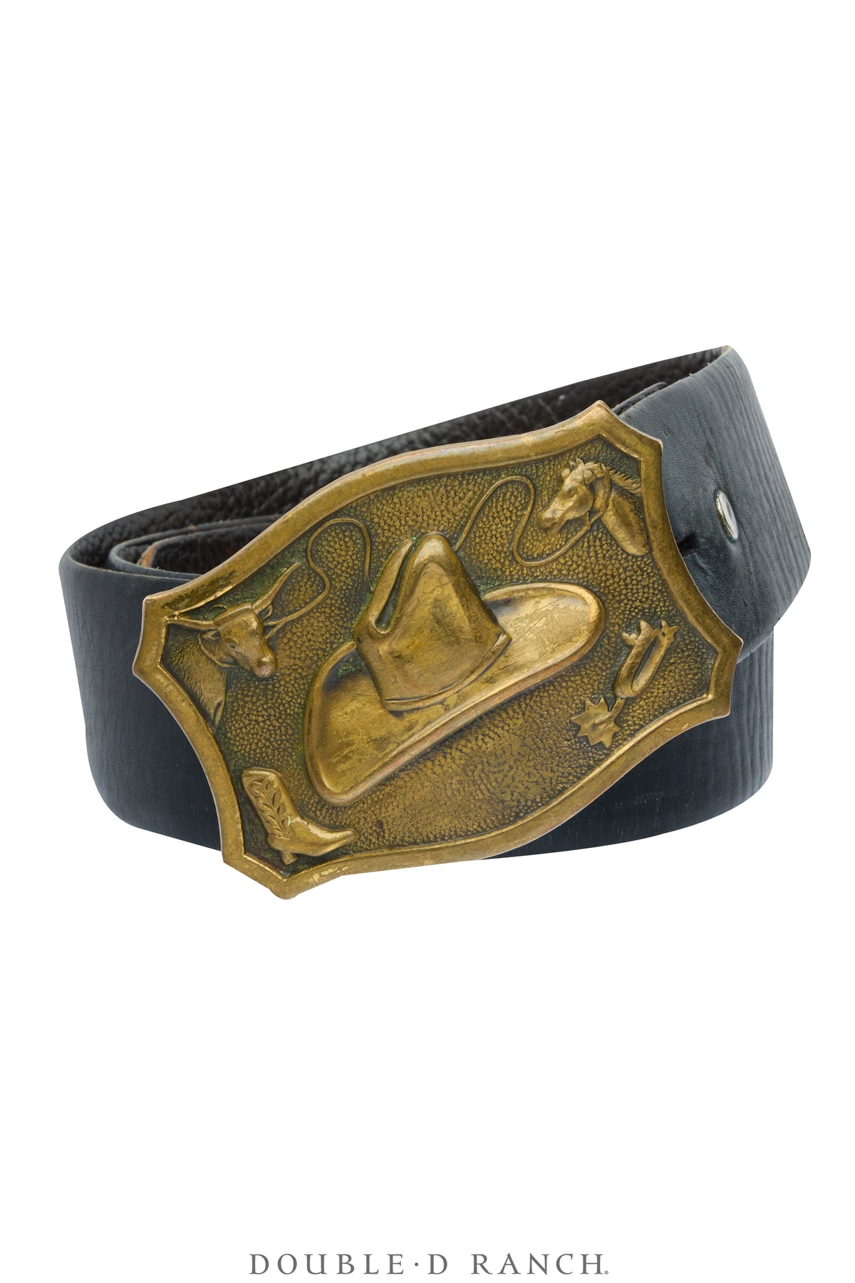 Belt, A Vintage, Buckle Kitsch, Hat & Western Icons, Vintage, 989