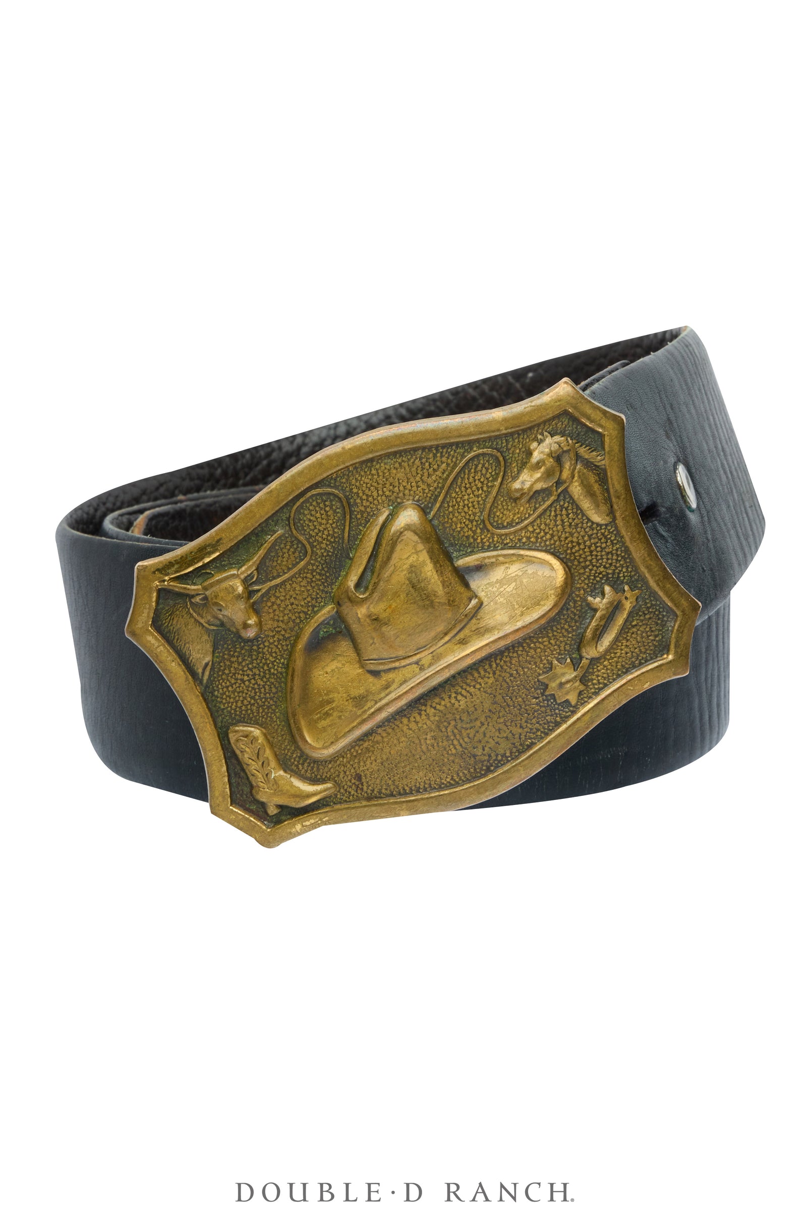 Belt, A Vintage, Buckle Kitsch, Hat & Western Icons, Vintage, 989
