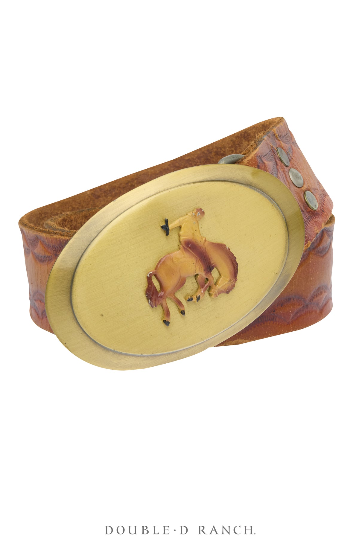 Belt, A Vintage, Buckle Kitsch, Western, Bronc Rider, Vintage, 990