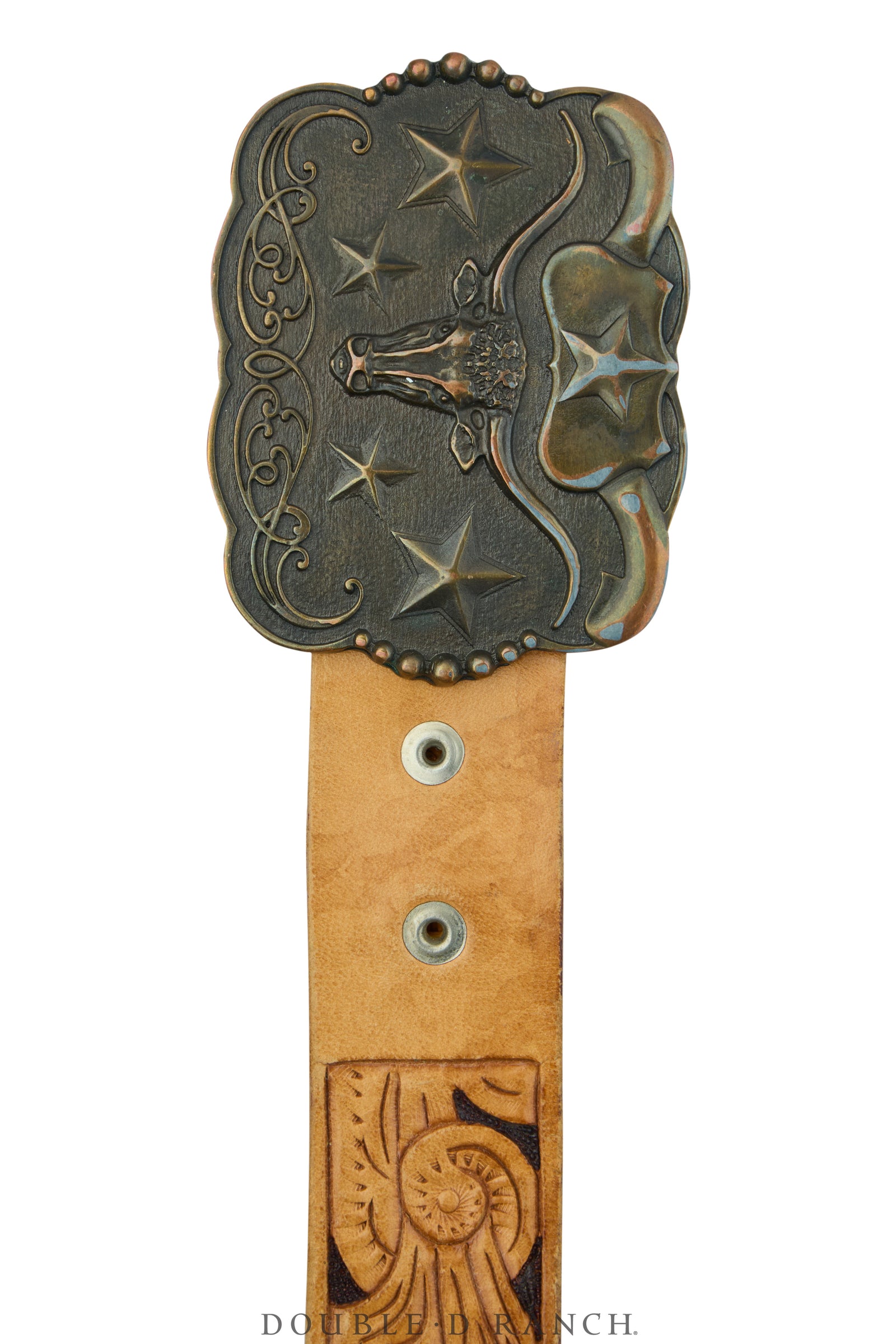 Belt, A Vintage, Buckle, Kitsch, Longhorn, Hallmark, Vintage, 996