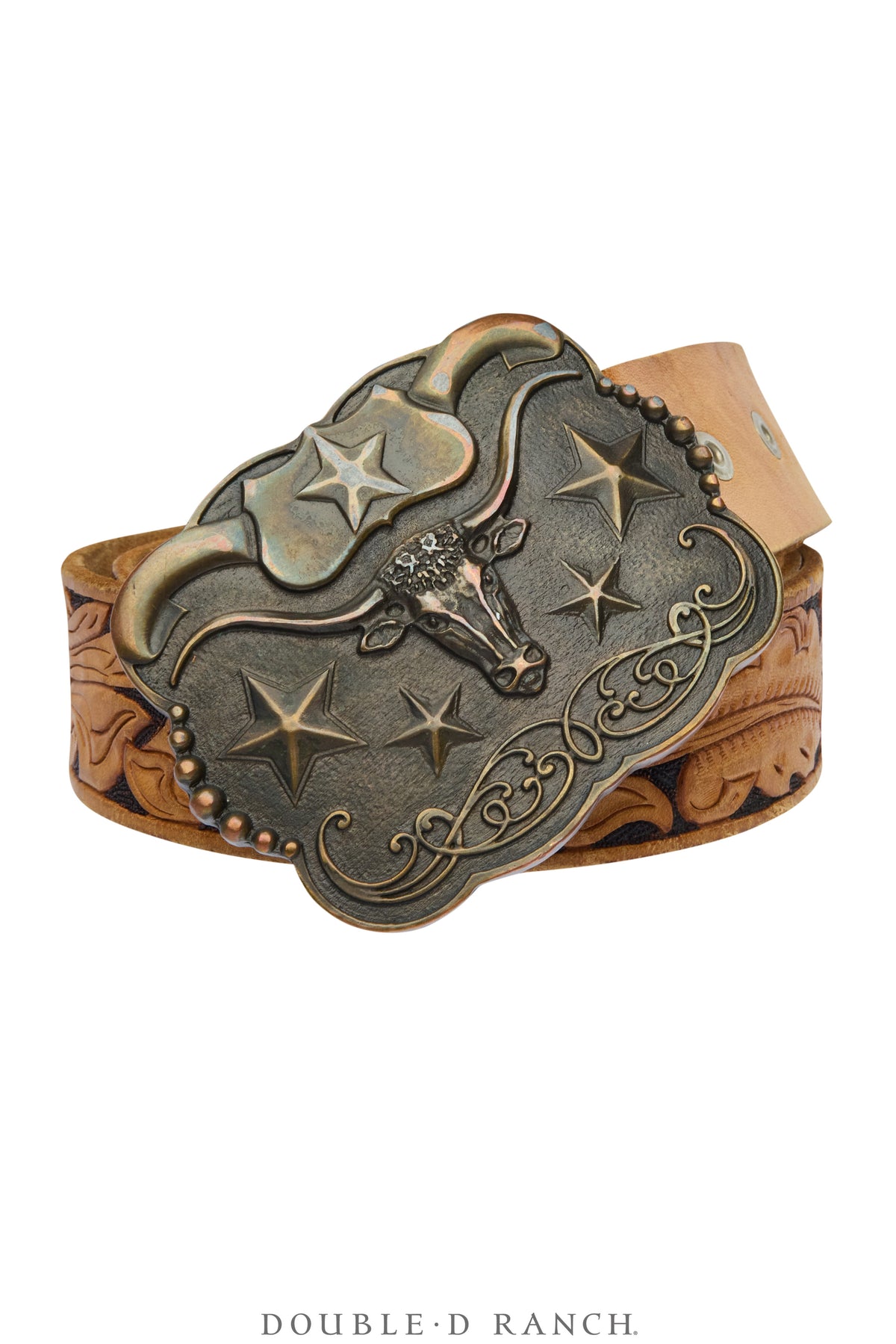 Belt, A Vintage, Buckle, Kitsch, Longhorn, Hallmark, Vintage, 996