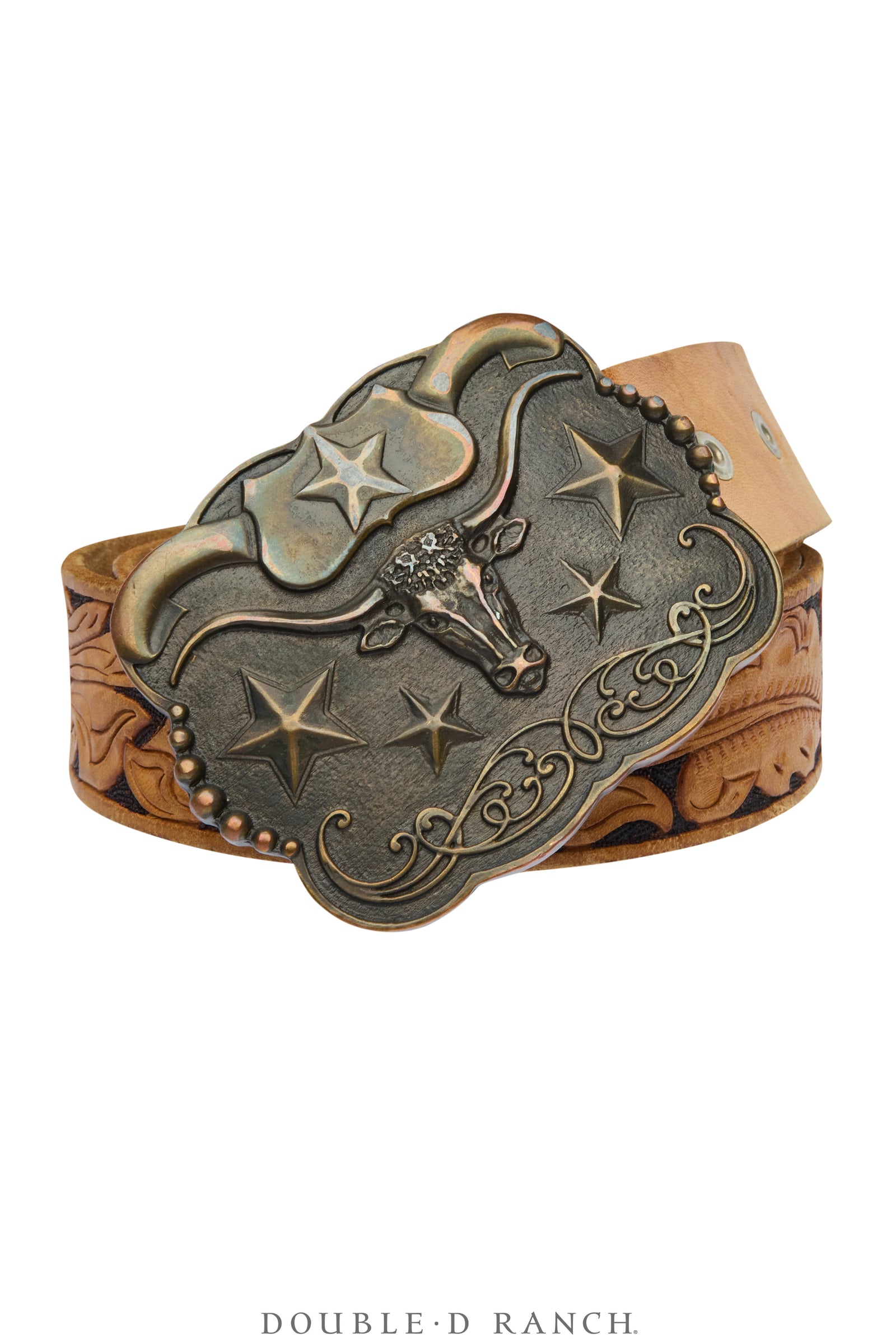 Belt, A Vintage, Buckle, Kitsch, Longhorn, Hallmark, Vintage, 996