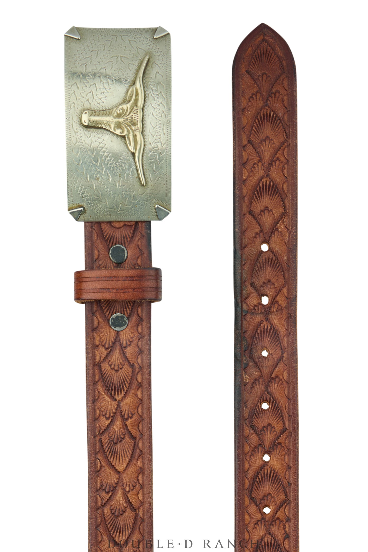 Belt, A Vintage, Buckle, Kitsch, Longhorn, Hallmark, Vintage, 1025