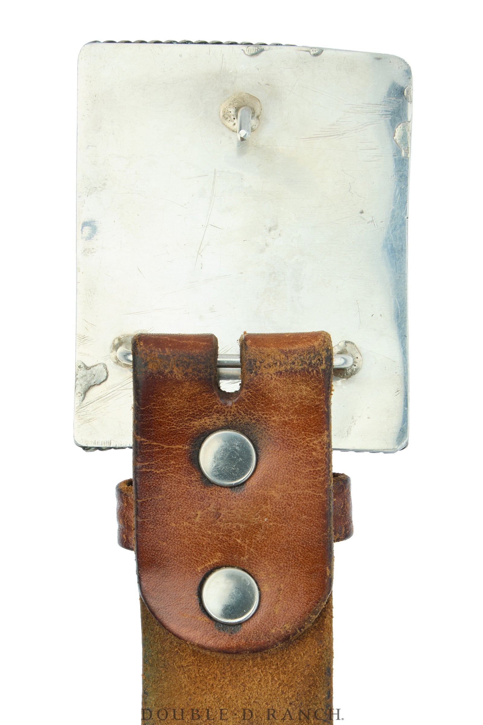 Belt, A Vintage, Buckle, Turquoise, Rope Detailing, Vintage, 999