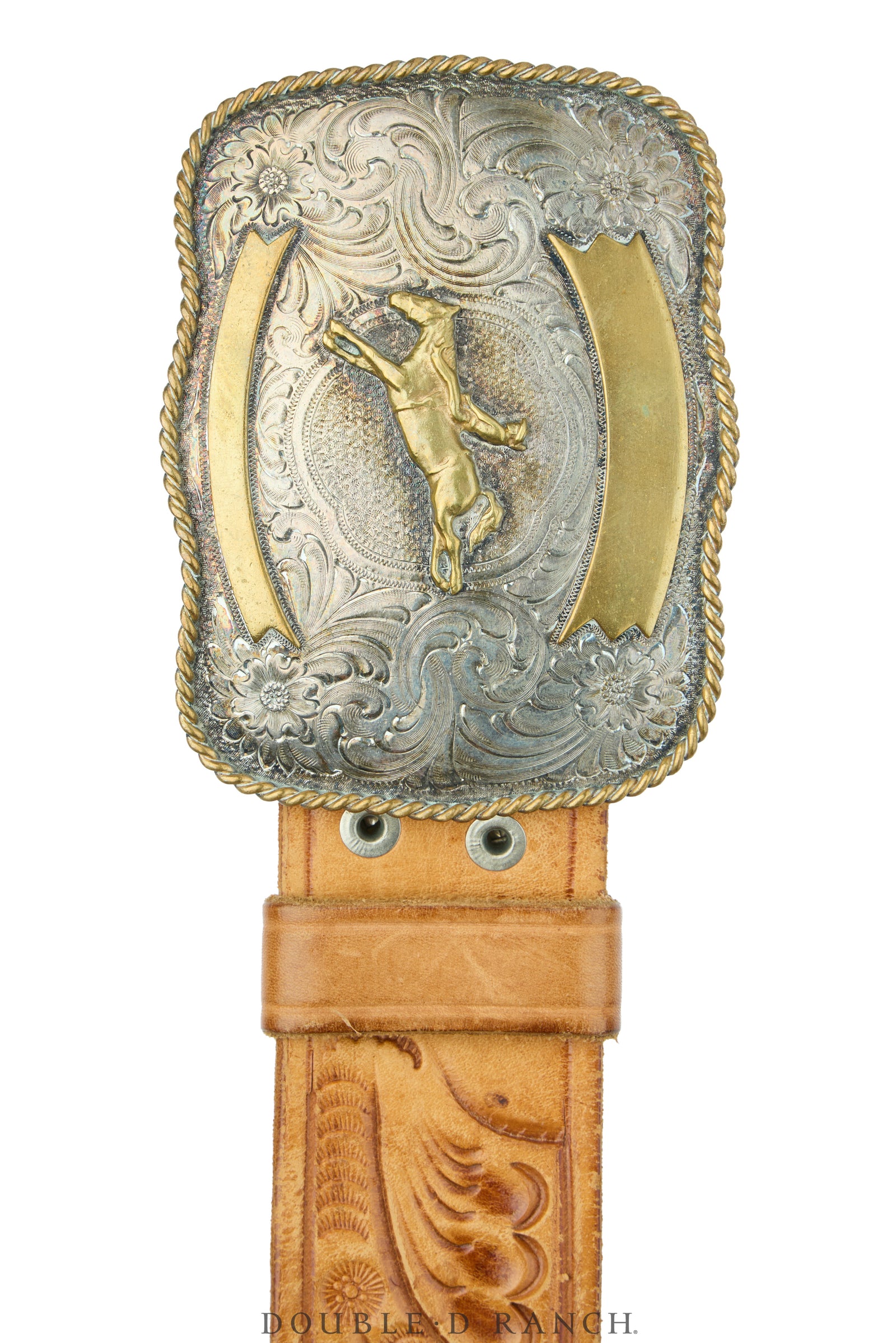 Belt, A Vintage, Buckle, Western, Bronc Rider, Hallmark, Vintage, 1000