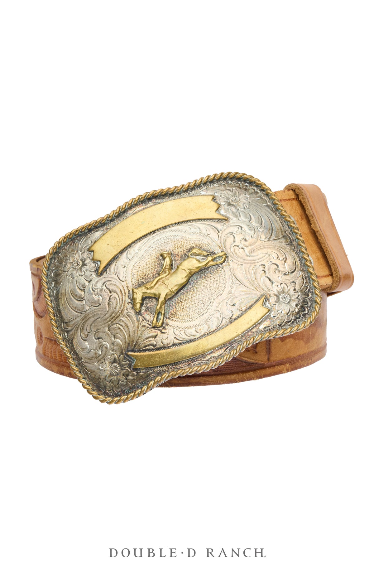 Belt, A Vintage, Buckle, Western, Bronc Rider, Hallmark, Vintage, 1000