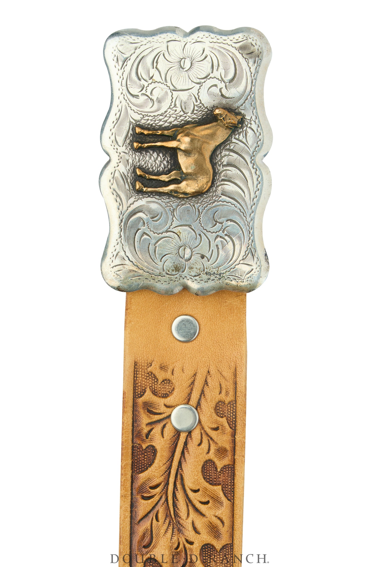 Belt, A Vintage, Buckle, Western, Quarter Horse, Hallmark, Vintage, 1003
