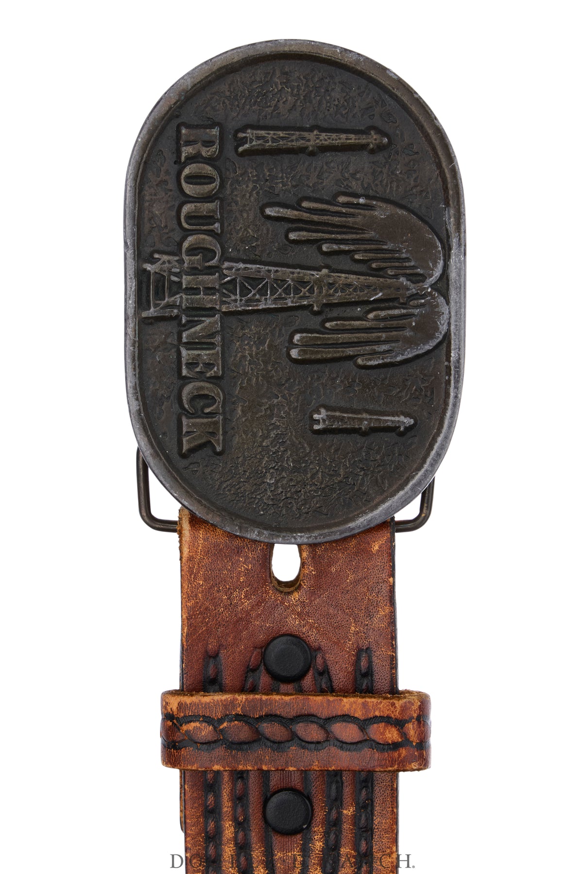 Belt, A Buckle, Western, Roughneck, Vintage, 1262