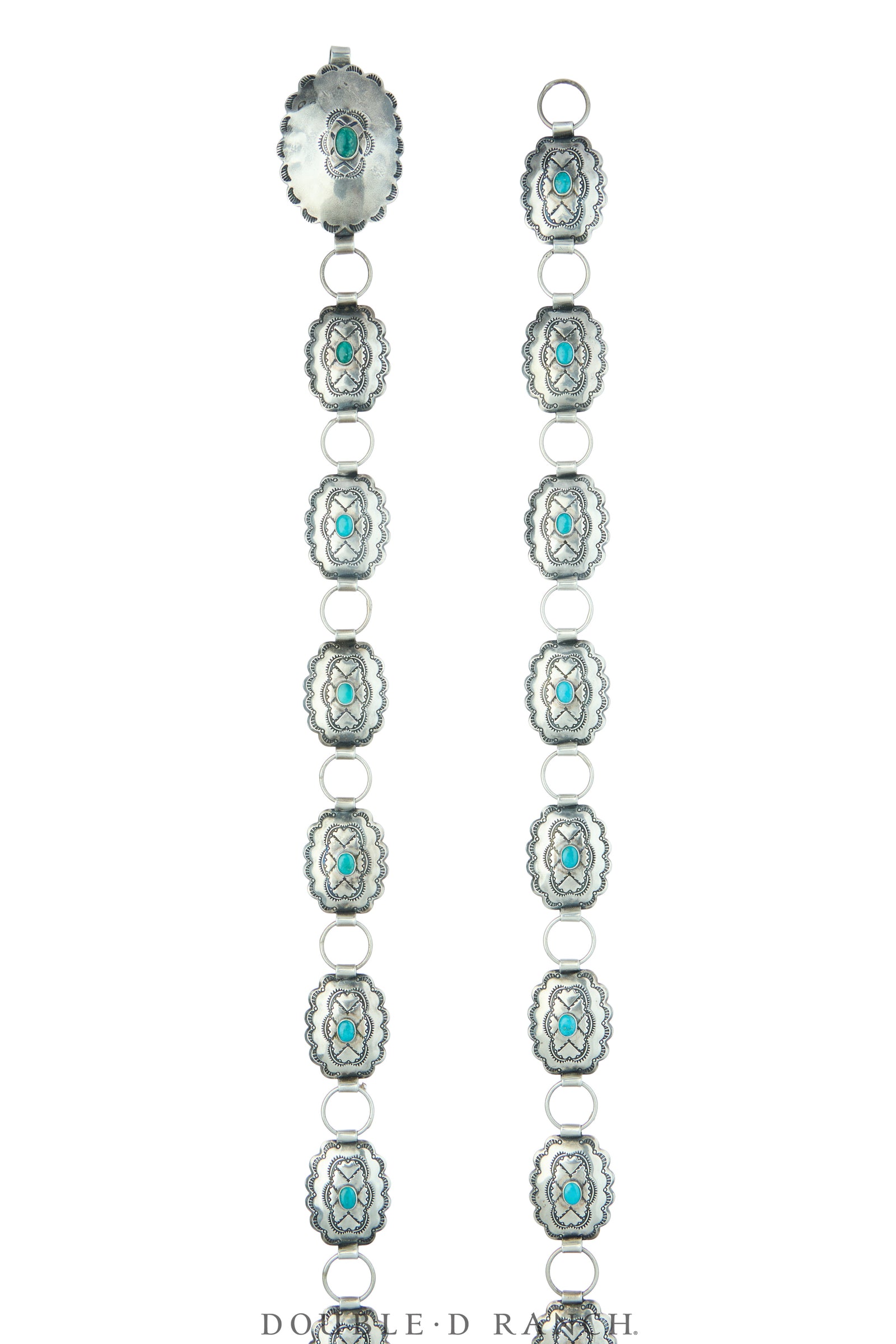 Belt, A Vintage, Concho Linked, Turquoise, Amazing, Vintage, 1013