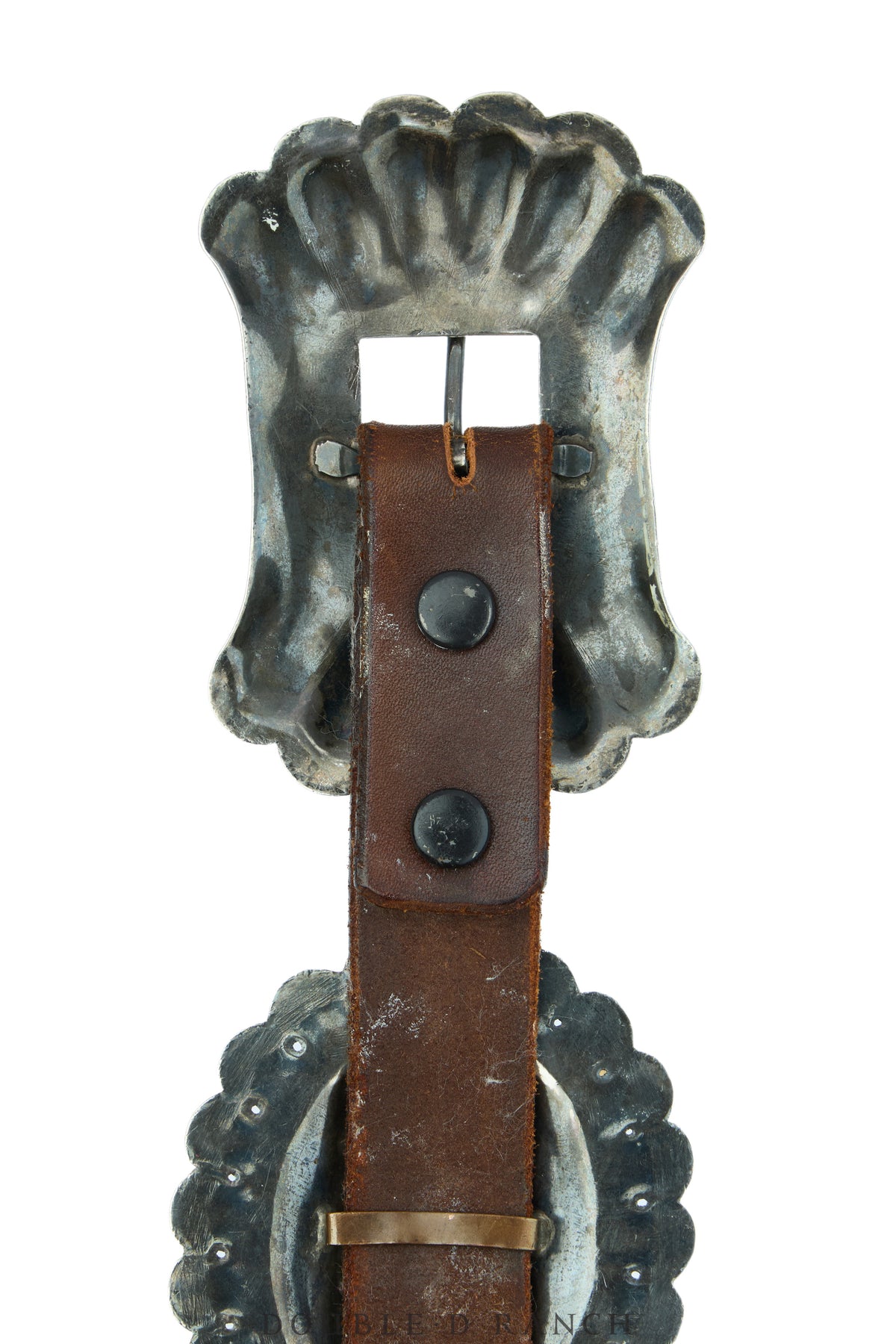 Belt, A Vintage, Concho, Sterling Silver, High Dome with Stampwork, Vintage, 1016