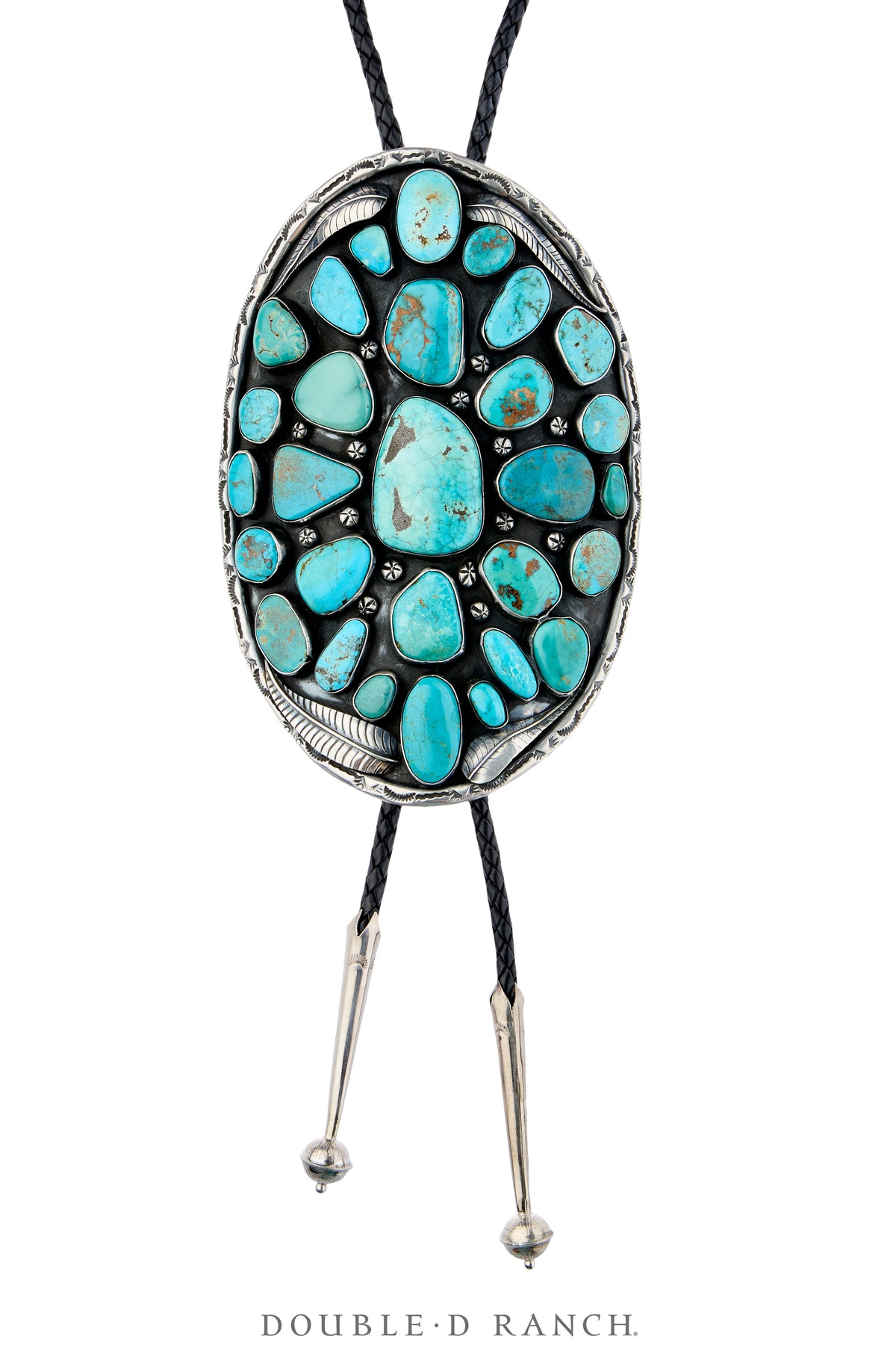 Bolo, Cluster, Turquoise, Outstanding, Hallmark, Vintage, 3918