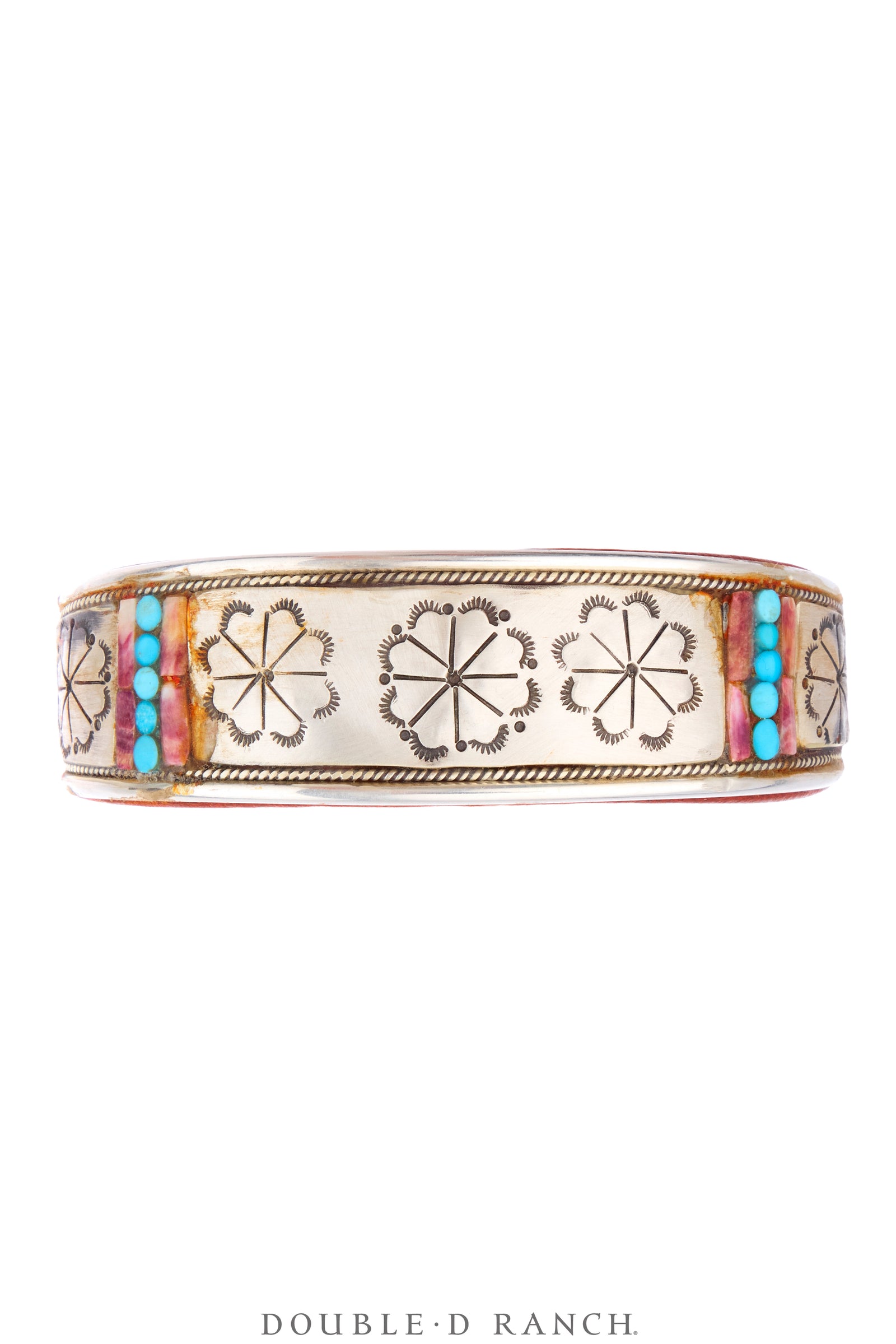 Cuff, Inlay, Turquoise, Leather Lined, Artisan, Charlie Favour, Contemporary, 4338