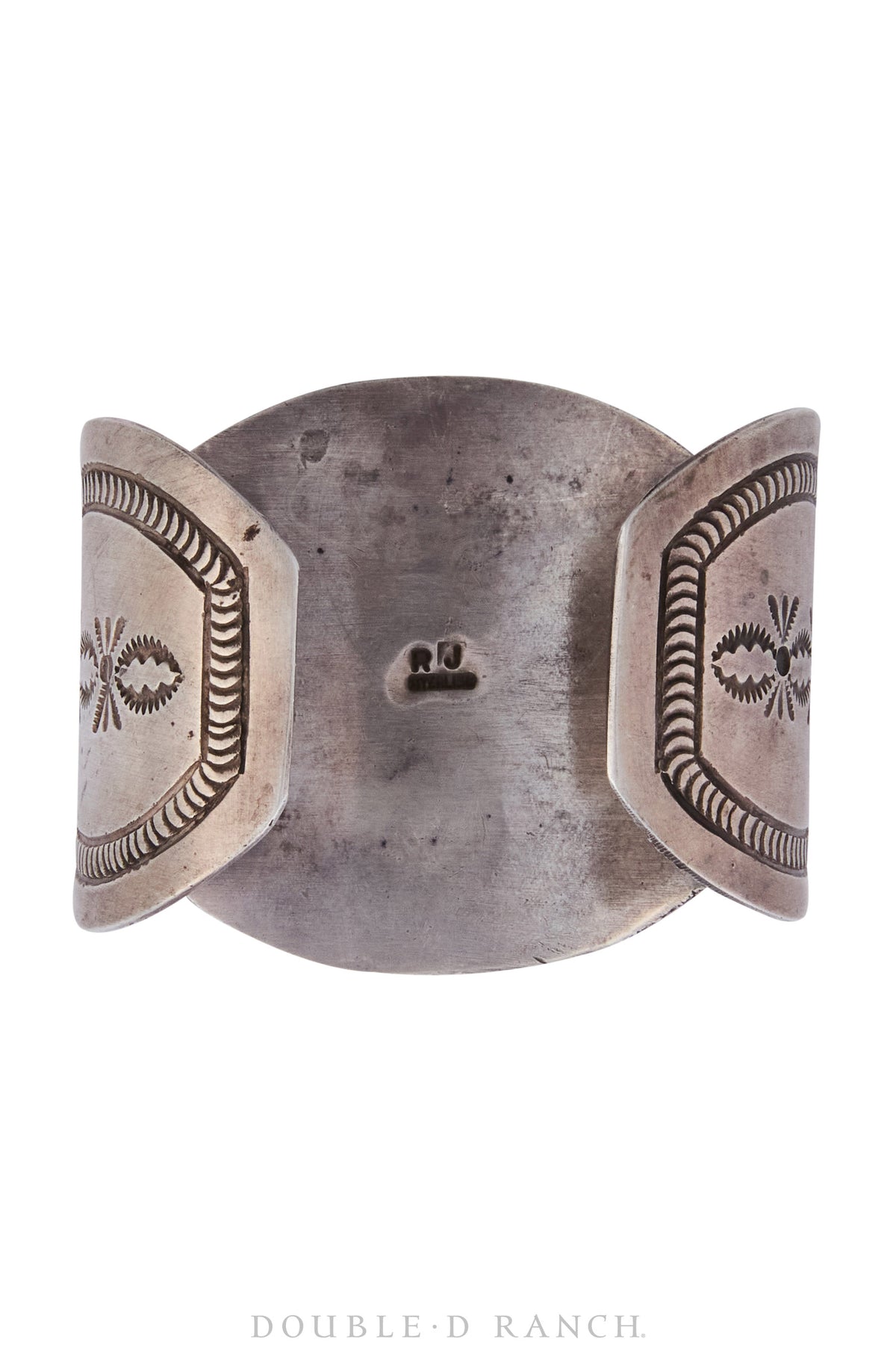 Cuff, Natural Stone, Turquoise, Stampwork, Hallmark, Vintage, 3689