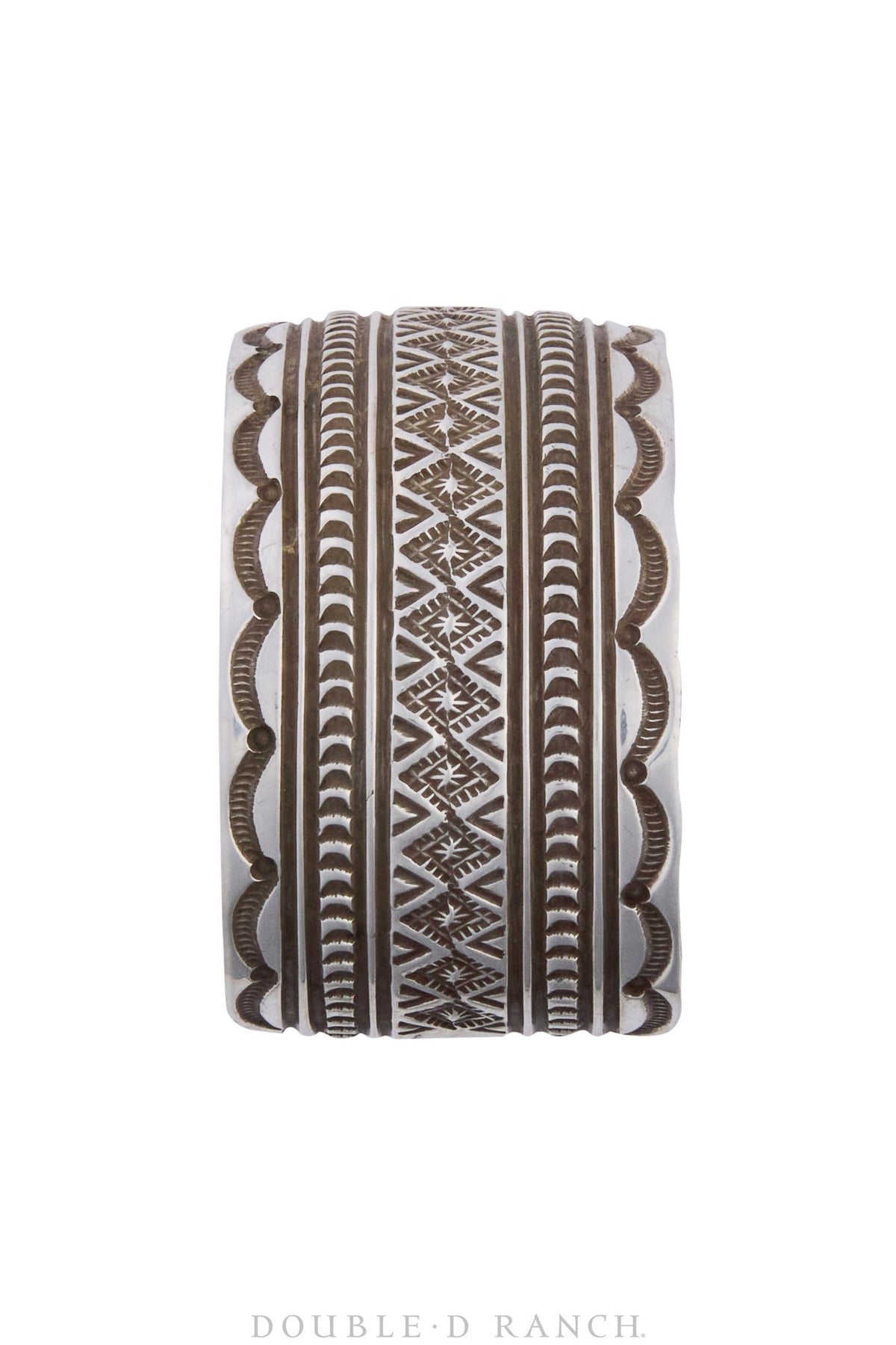 Cuff, Stampwork, Sterling Silver, Hallmark, Vintage, 3764