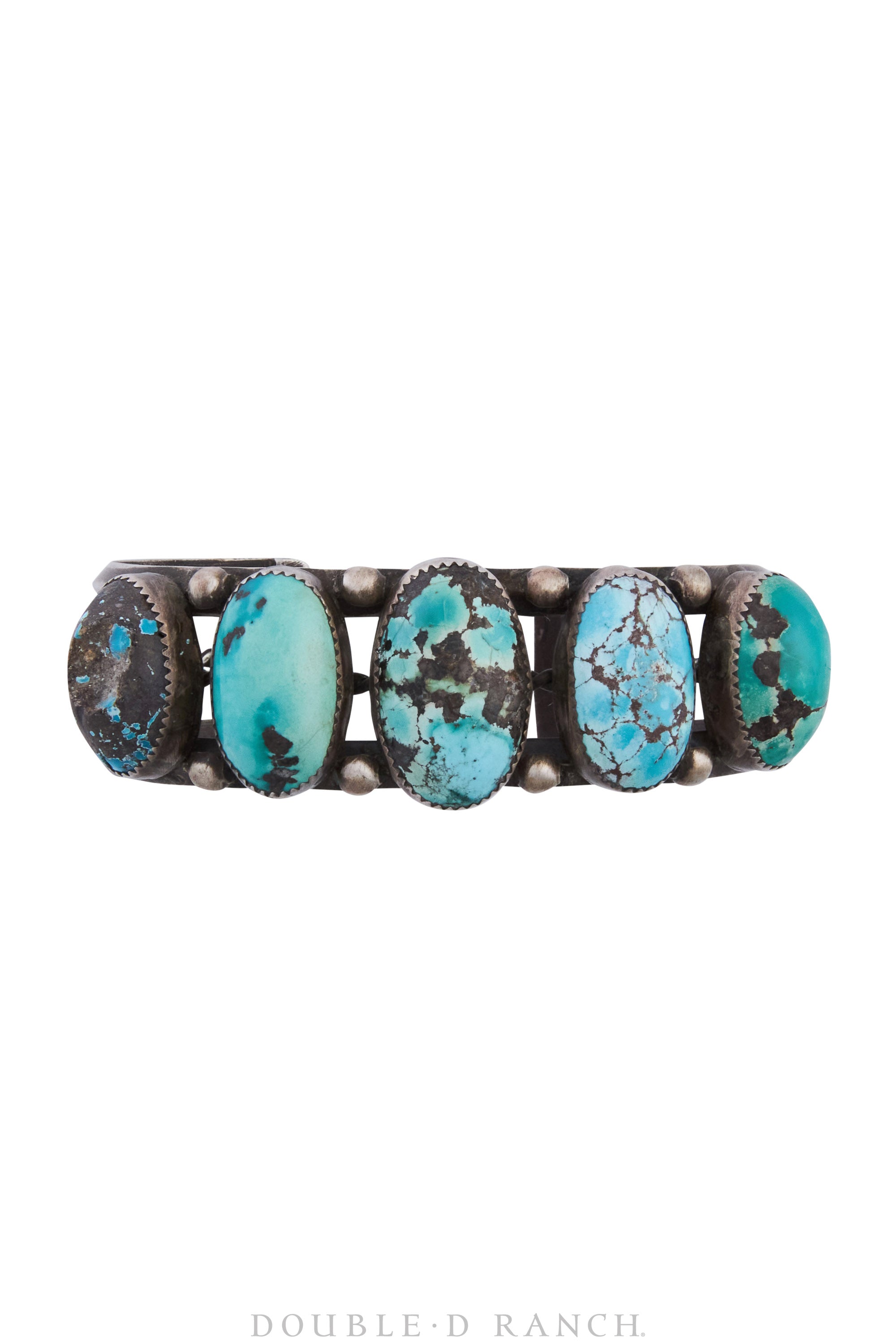 Cuff, Natural Stone, Turquoise, Persian Mines, Vintage, 3754