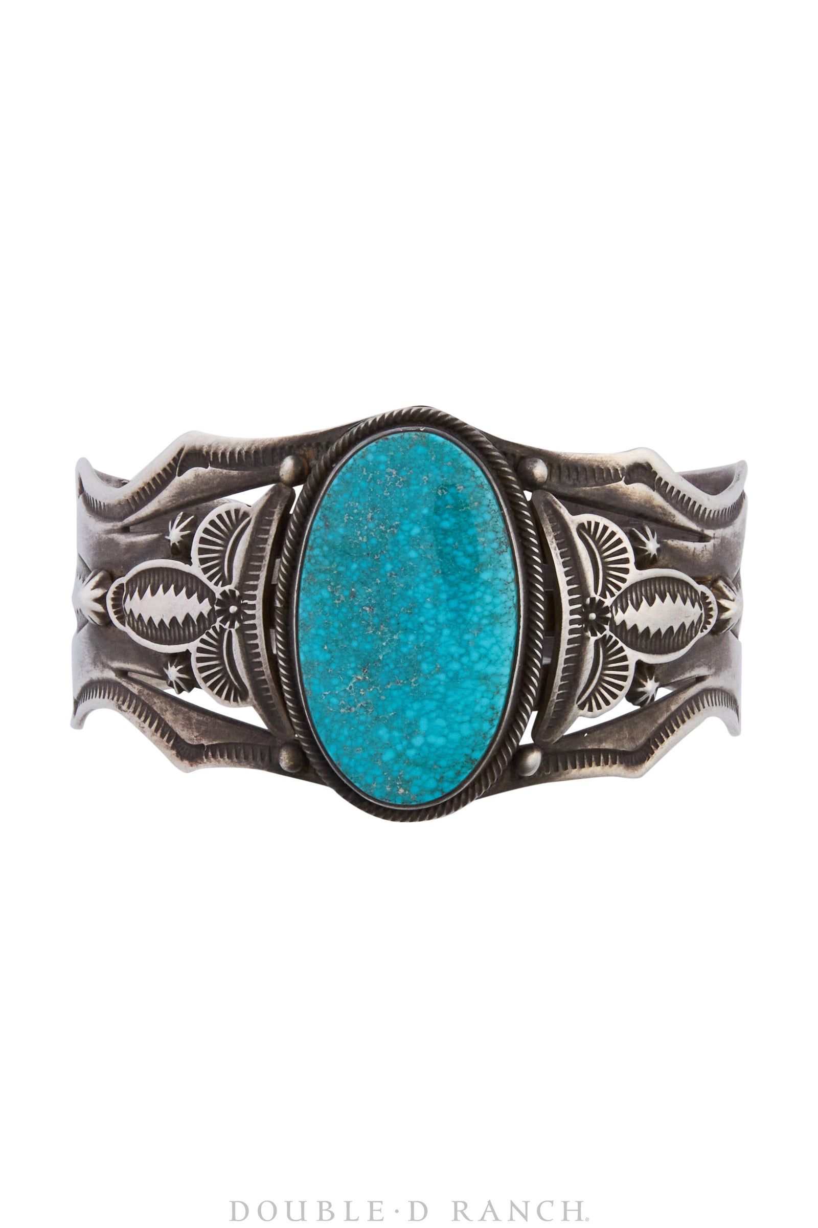 Cuff, Natural Stone, Turquoise, Hallmark, Vintage, 3685