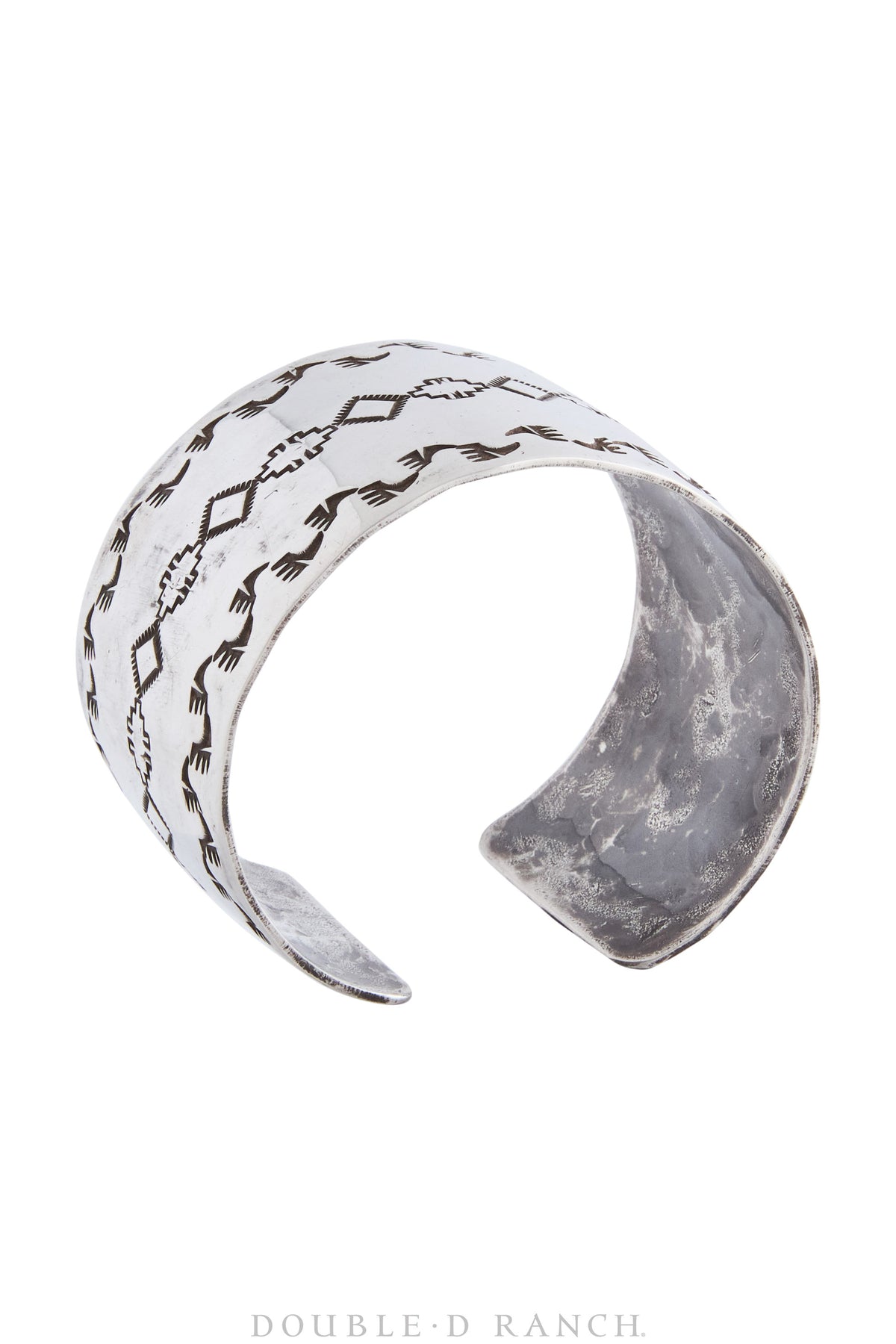 Cuff, Stampwork, Sterling Silver, Hallmark, Vintage, 3765