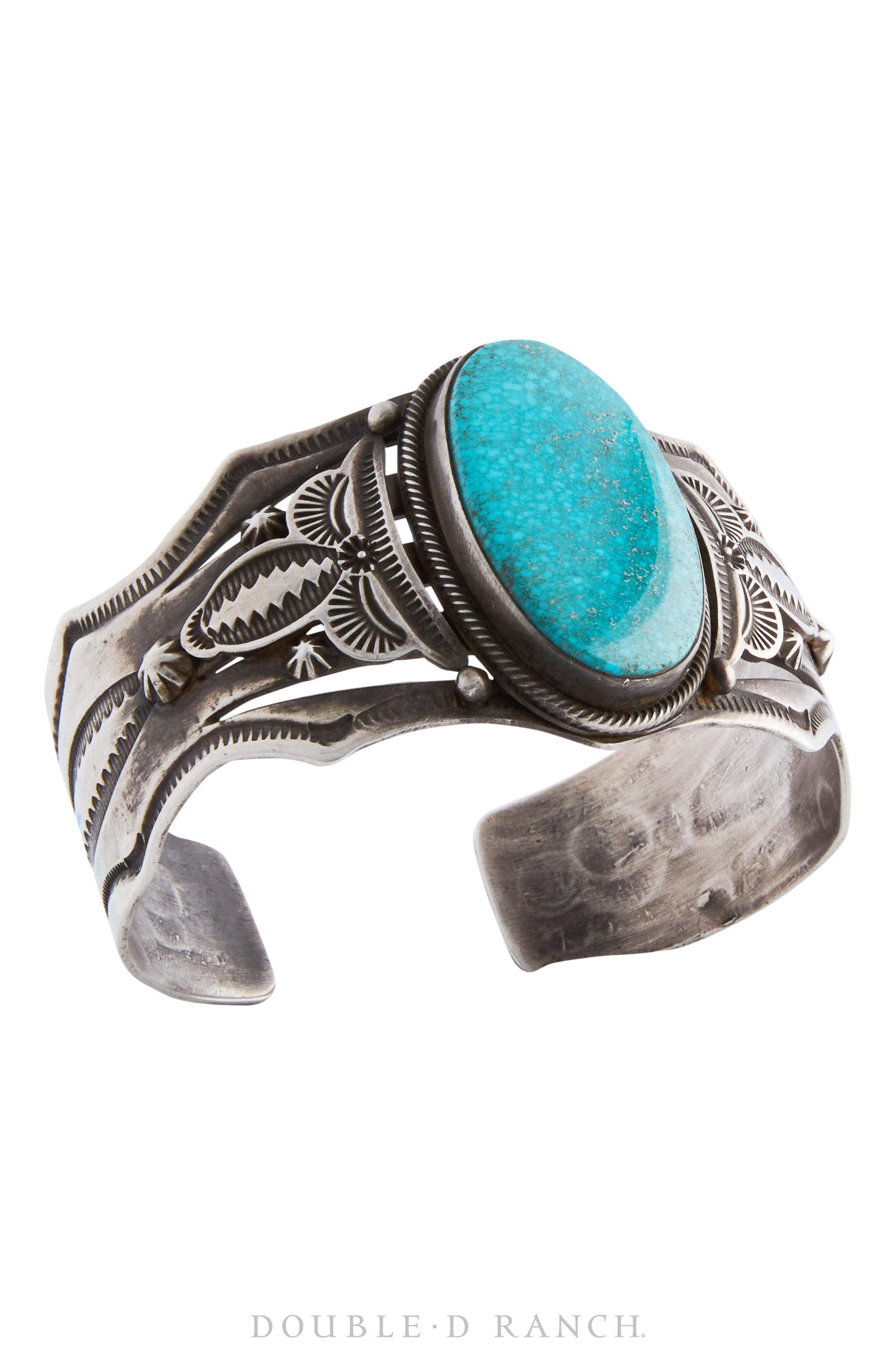 Cuff, Natural Stone, Turquoise, Hallmark, Vintage, 3685