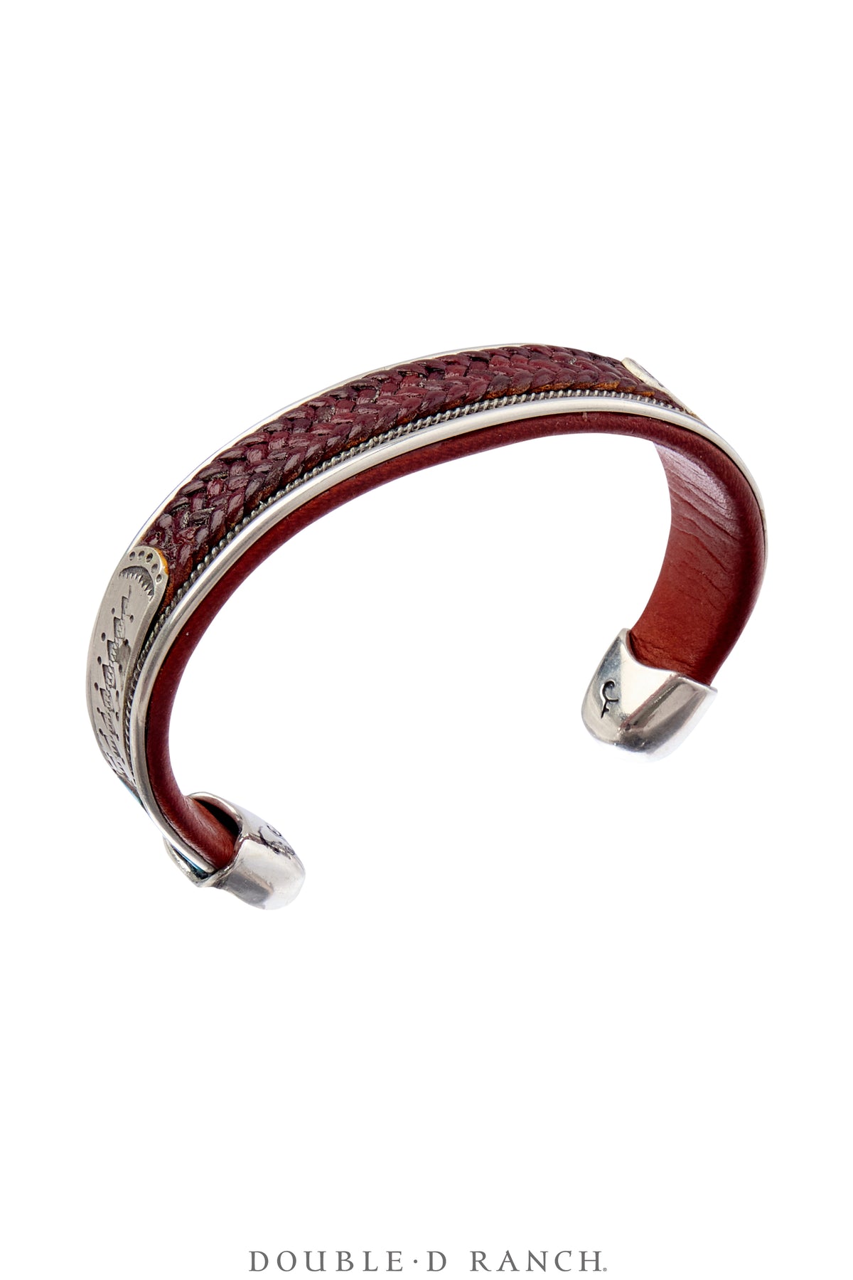 Cuff, Leather & Turquoise, Leather Lined, Charlie Favor, Hallmark, Contemporary, 3460E