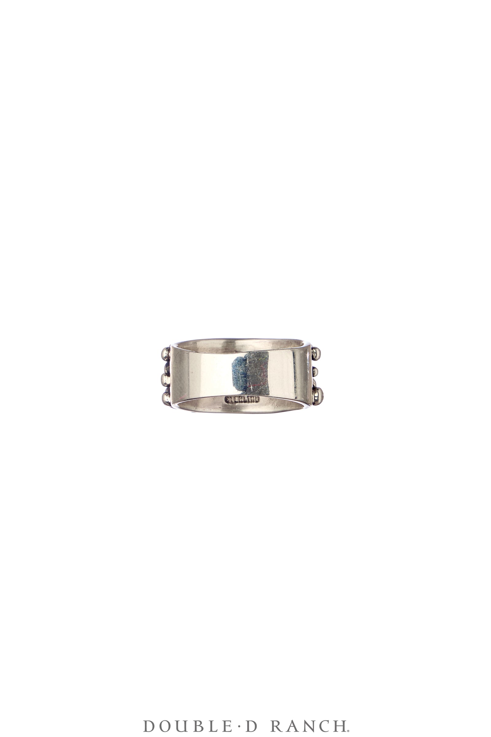 Ring, Blackened Bubble, Turquoise, Sterling Silver, Hallmark, Contemporary, 1868