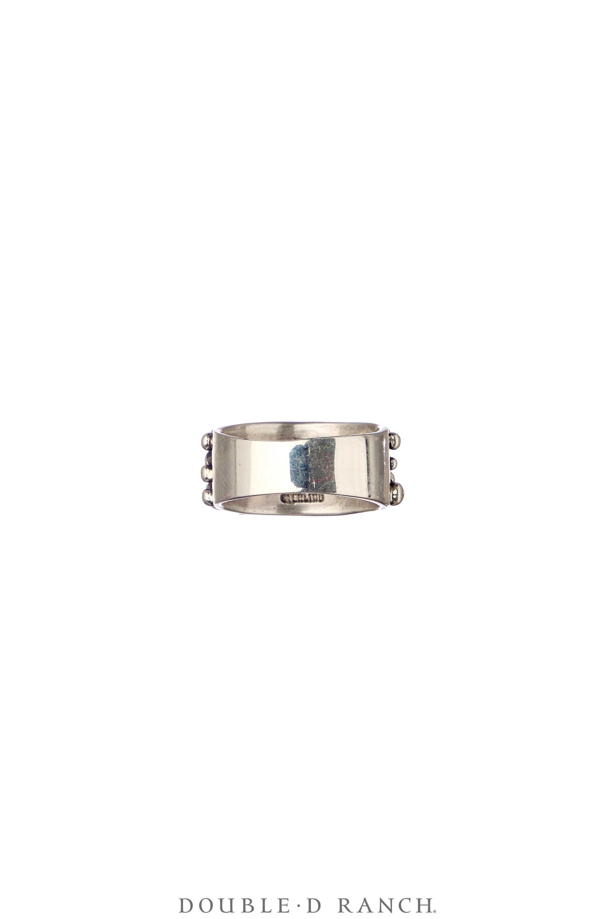 Ring, Blackened Bubble, Turquoise, Sterling Silver, Hallmark, Contemporary, 1868