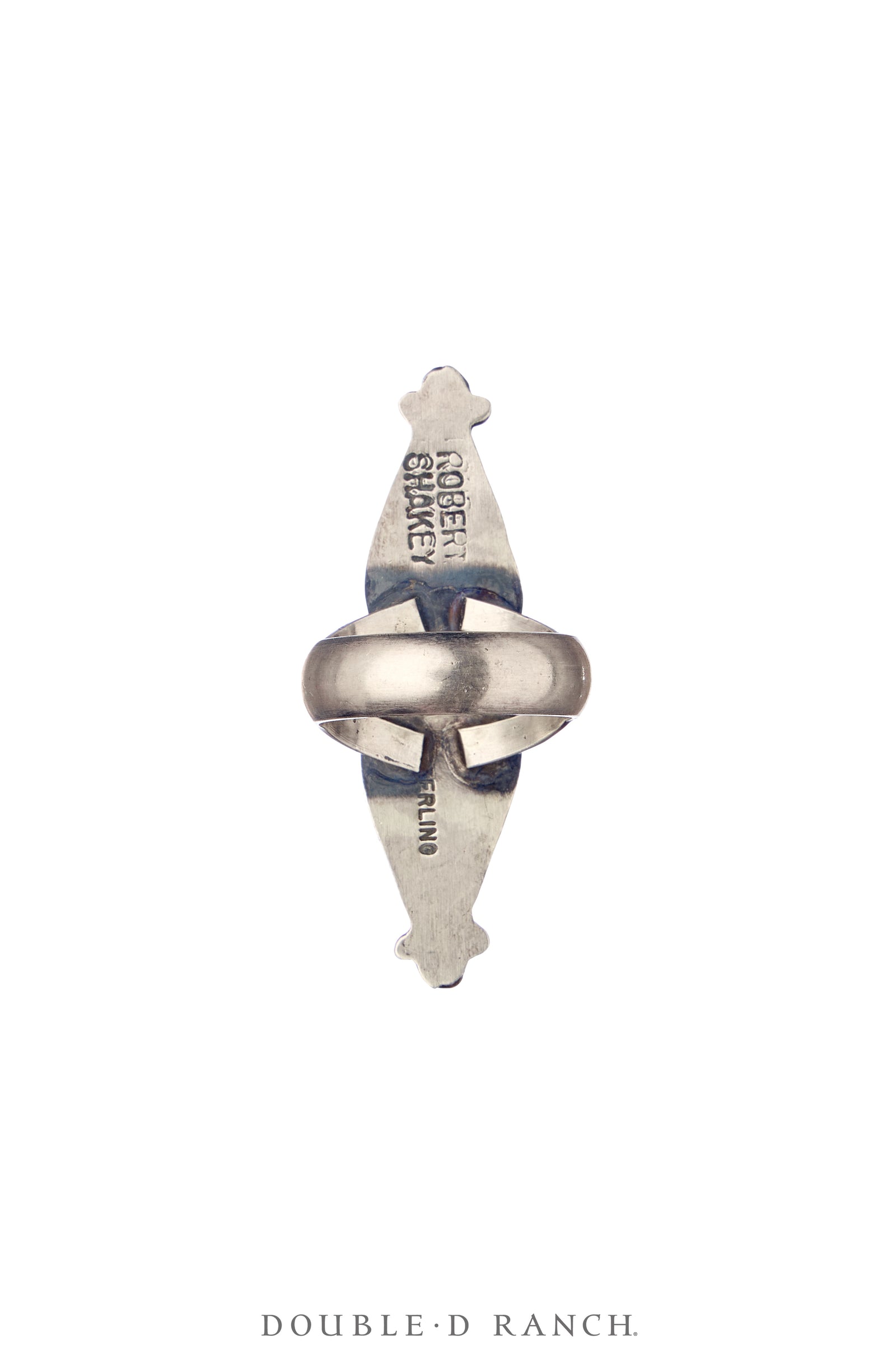 Ring, Double Stone, Turquoise, Boulder Ribbon Mine, Hallmark, Contemporary, 1867