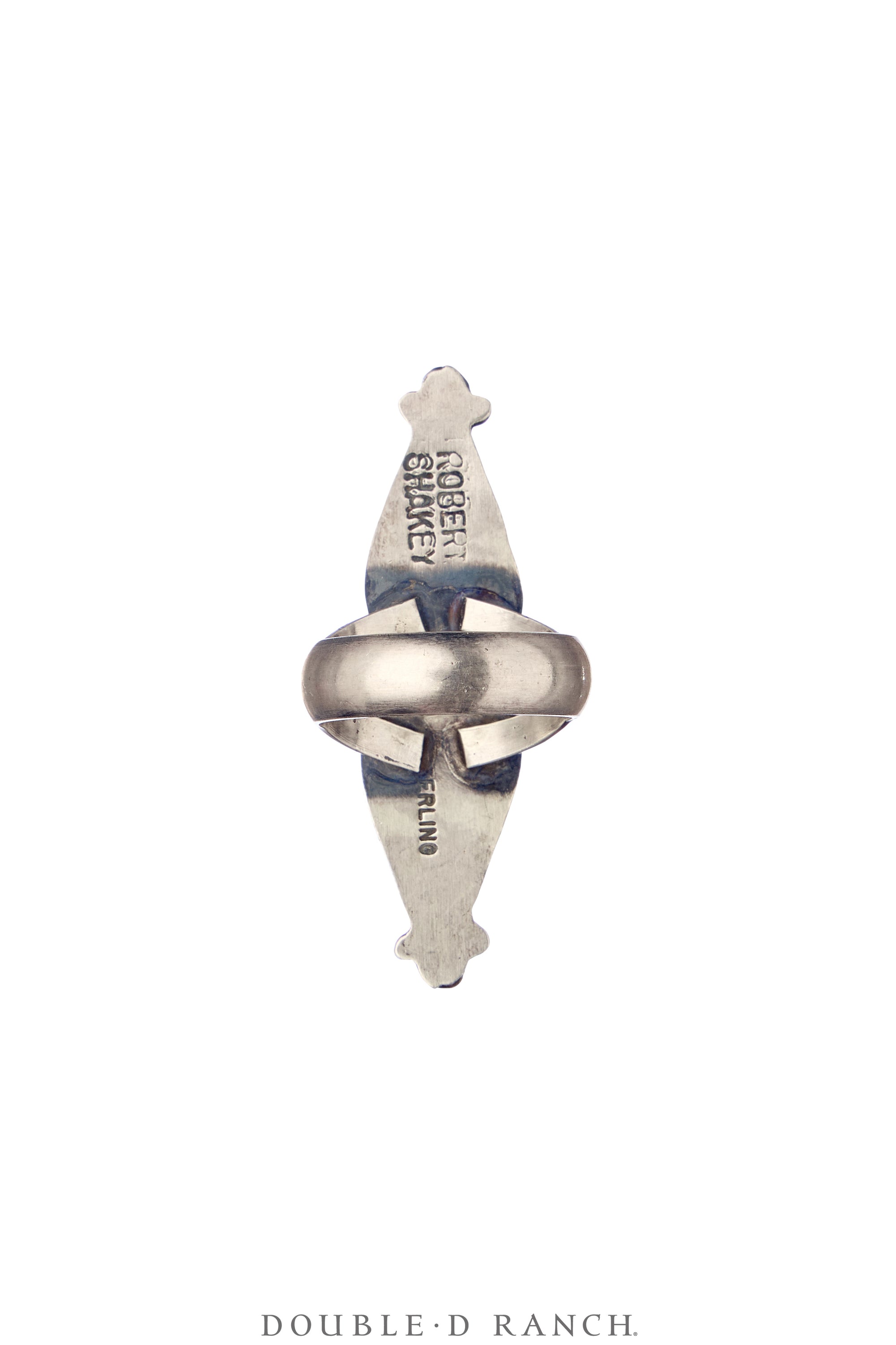 Ring, Double Stone, Turquoise, Boulder Ribbon Mine, Hallmark, Contemporary, 1867