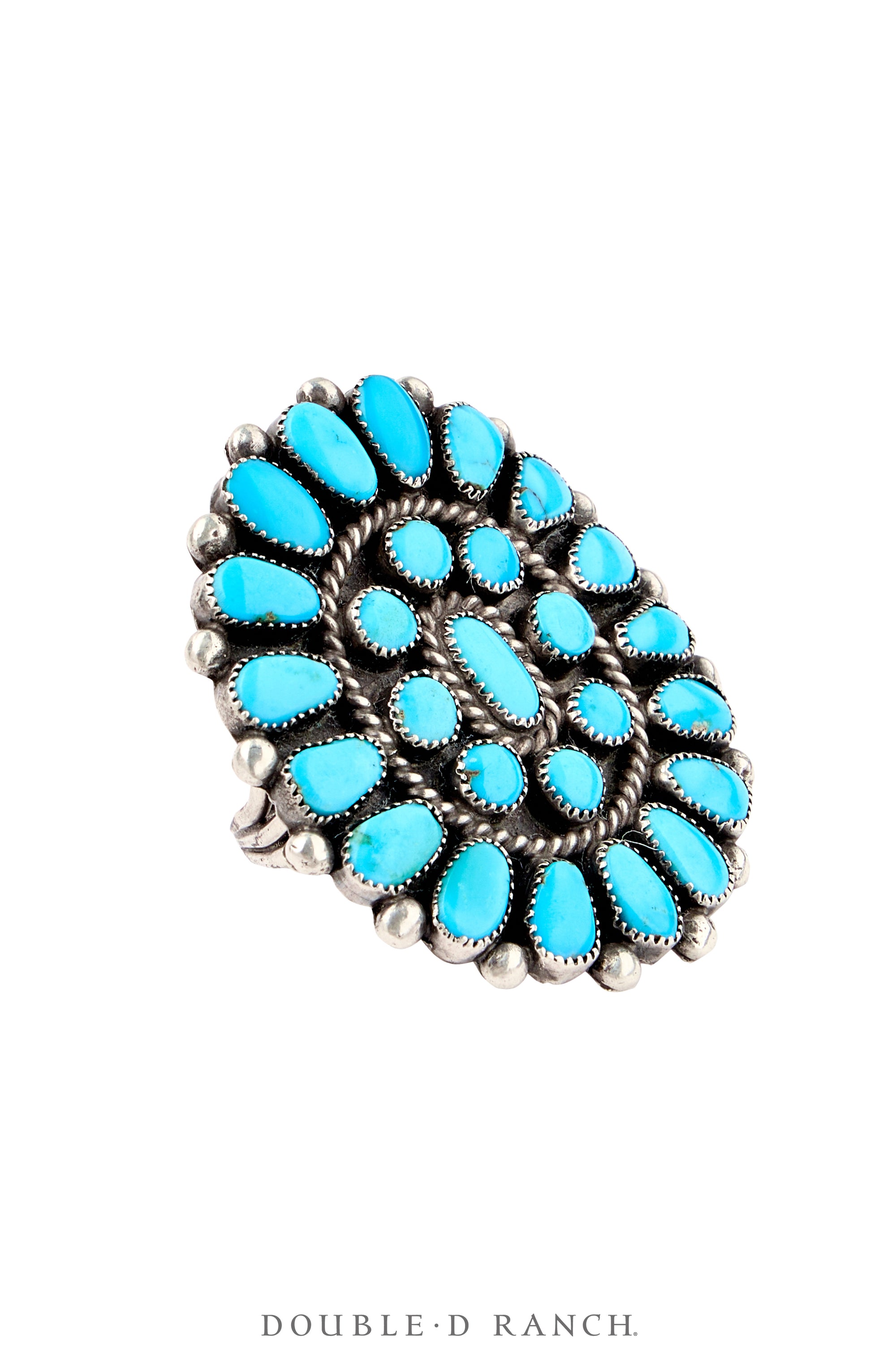 Ring, Cluster, Turquoise, Vintage, 1880