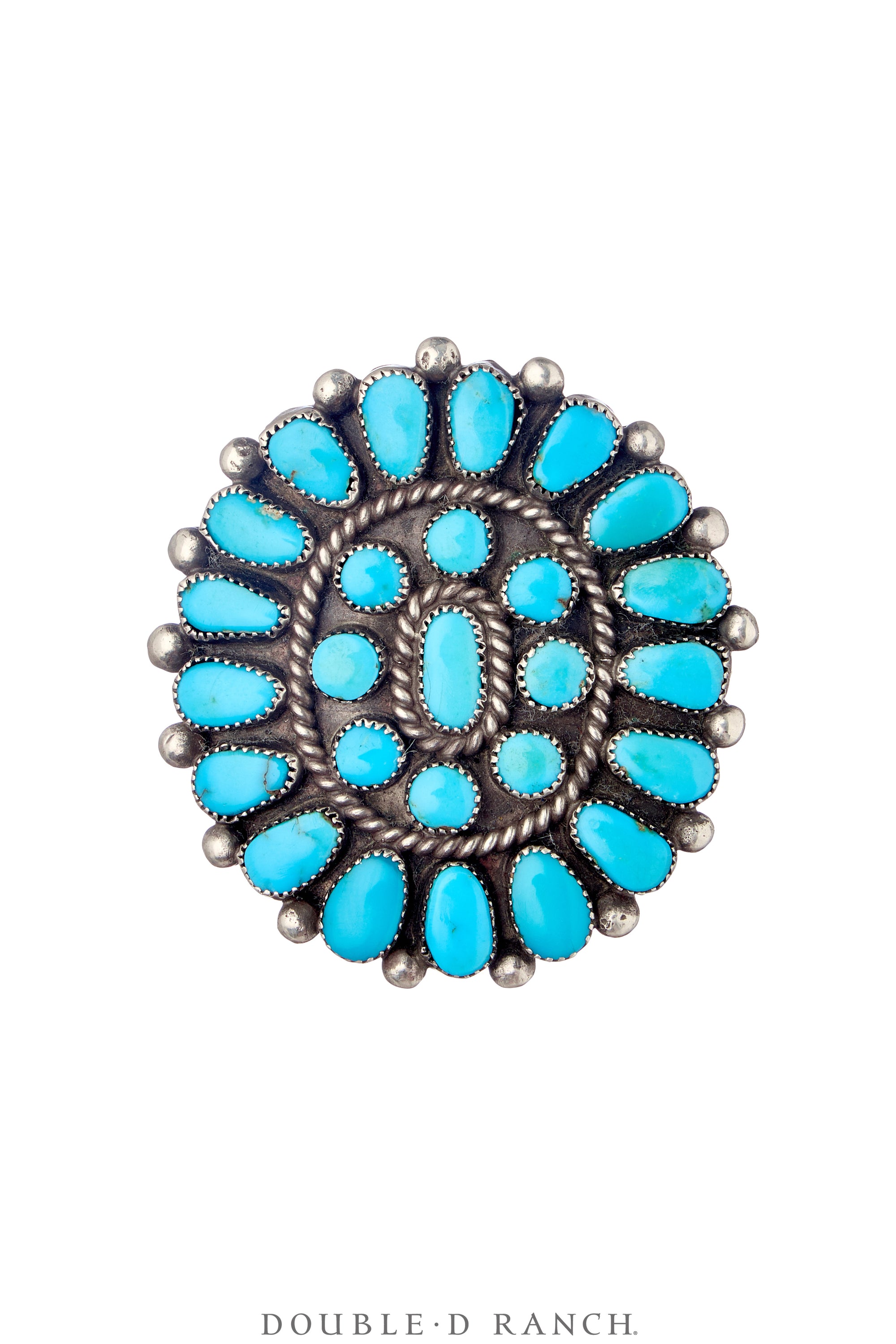 Ring, Cluster, Turquoise, Vintage, 1880