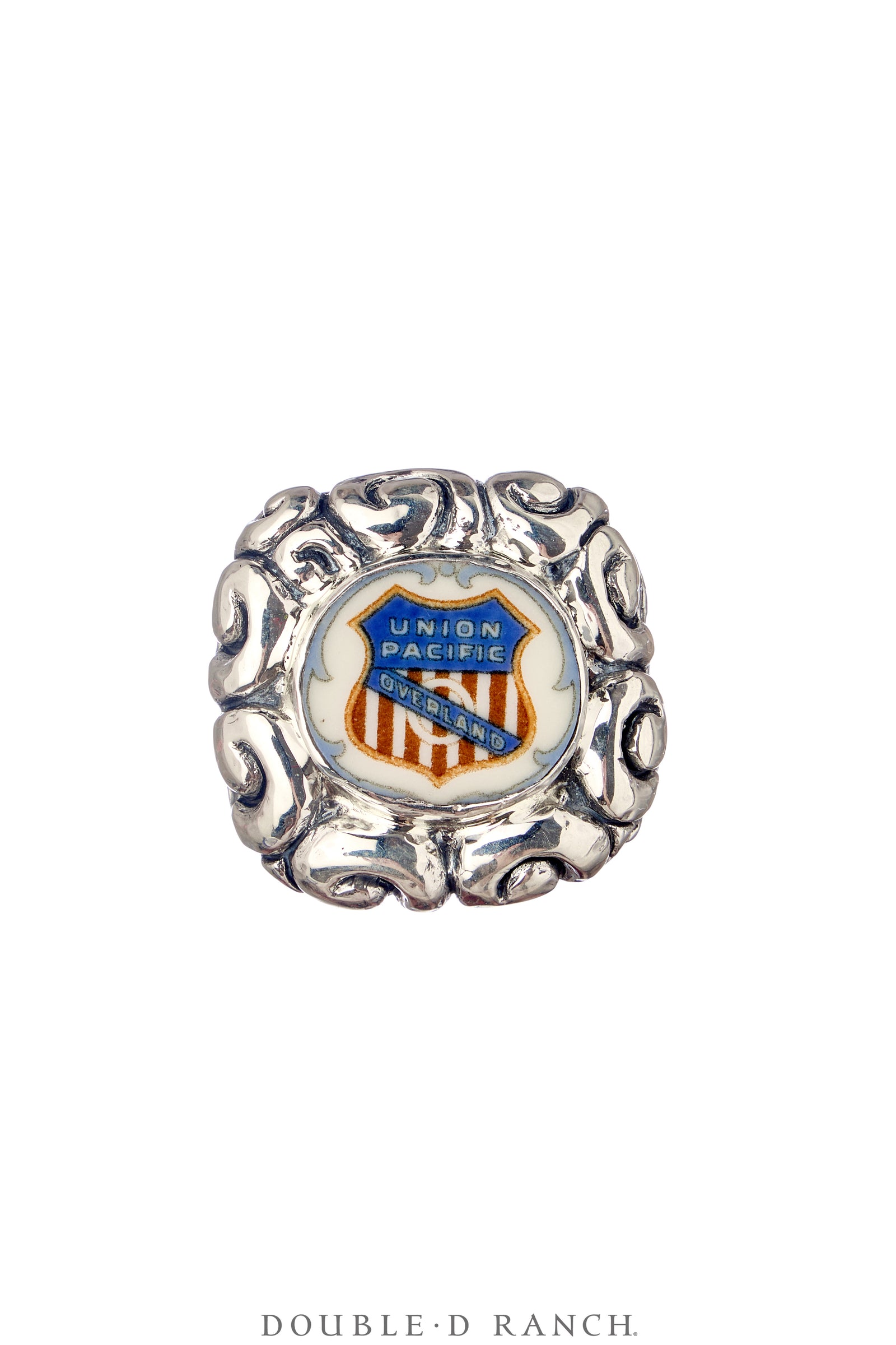 Ring, Union Pacific Shield, Railroad China, Dian Malouf, Contemporary, 1861