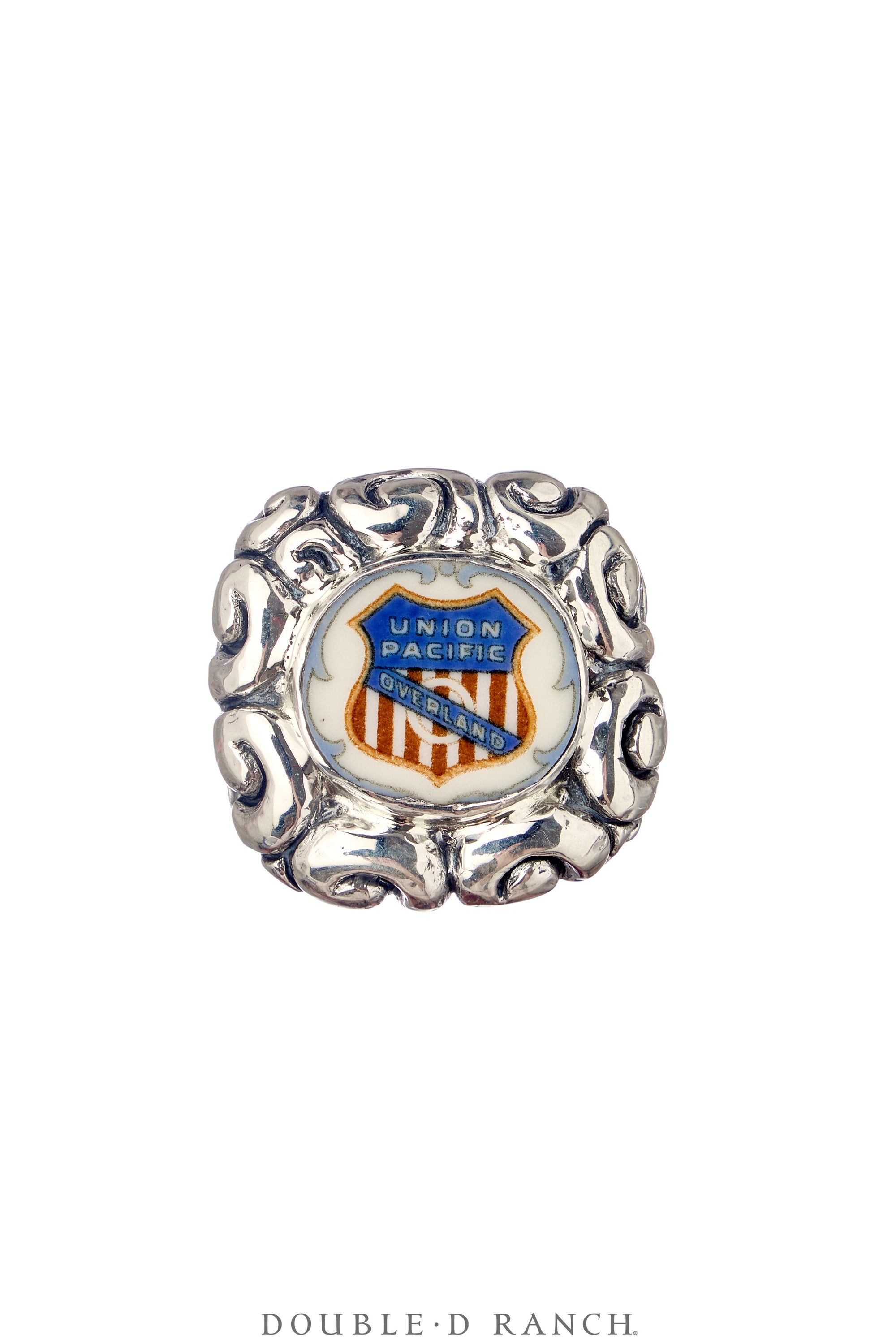 Ring, Union Pacific Shield, Railroad China, Dian Malouf, Contemporary, 1861