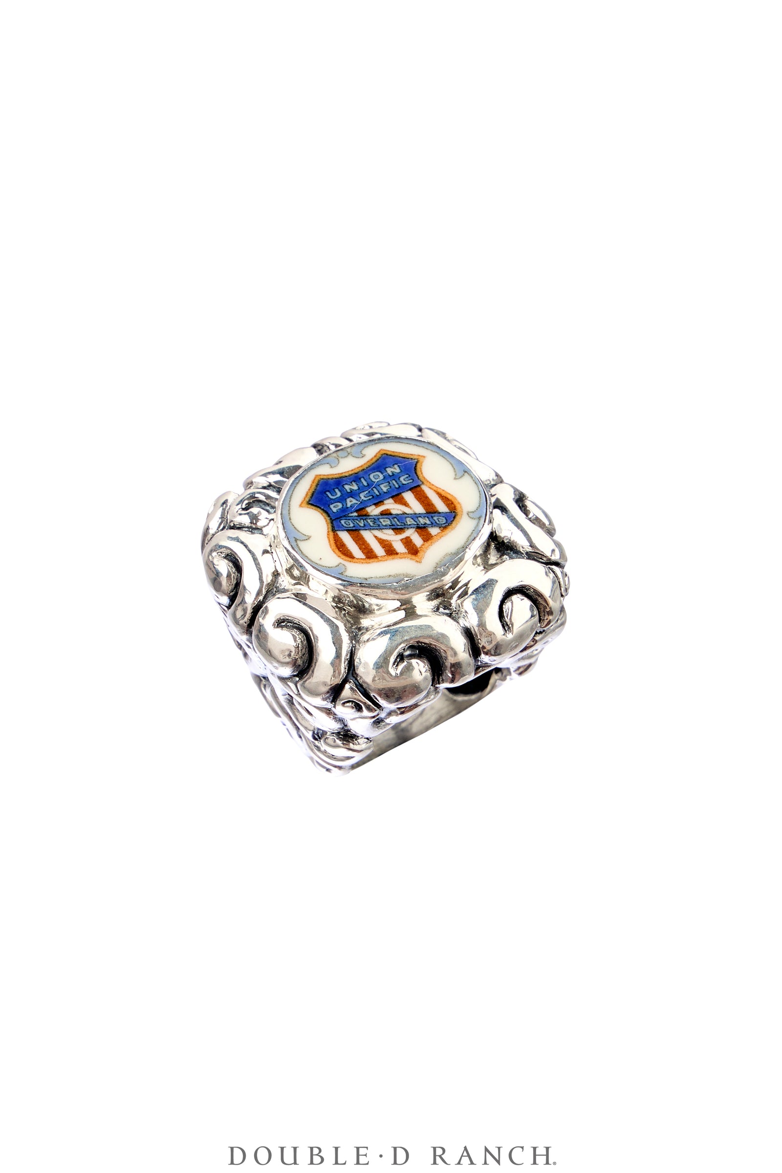 Ring, Union Pacific Shield, Railroad China, Dian Malouf, Contemporary, 1861