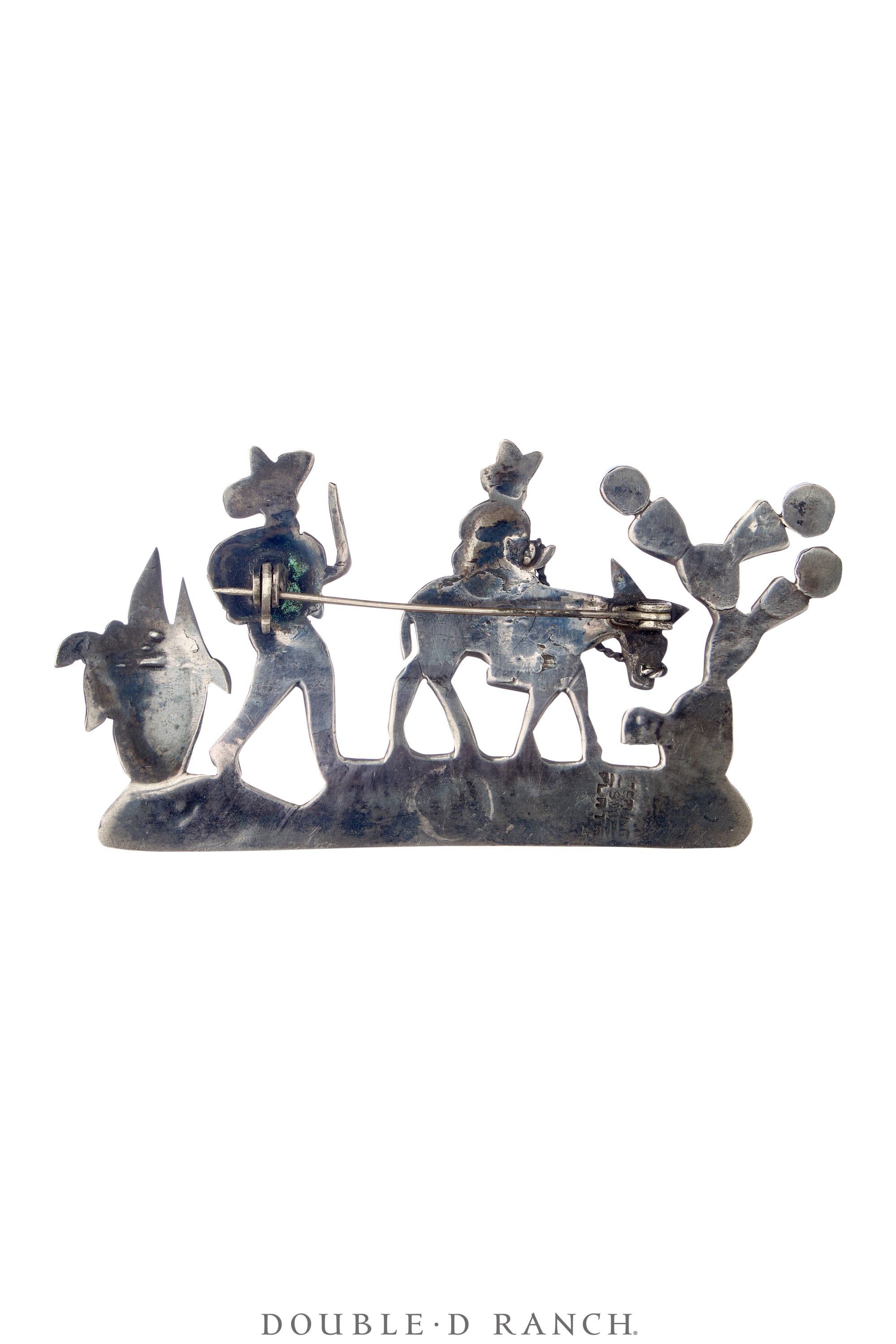 Pin, Novelty, Turquoise, Story Teller, Mexican Scene, Vintage ‘60s, 1241