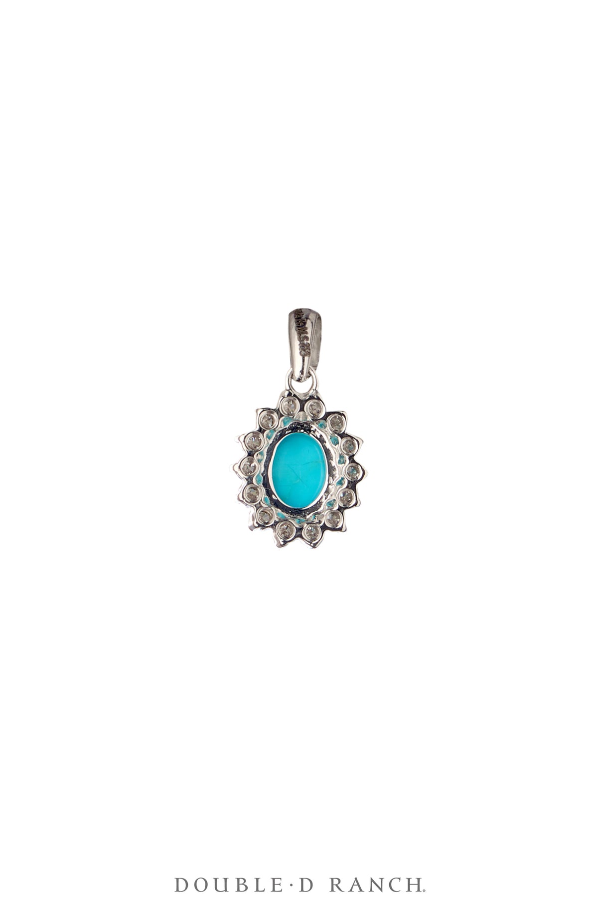 Pendant, Diamond & Turquoise, Contemporary, 1245