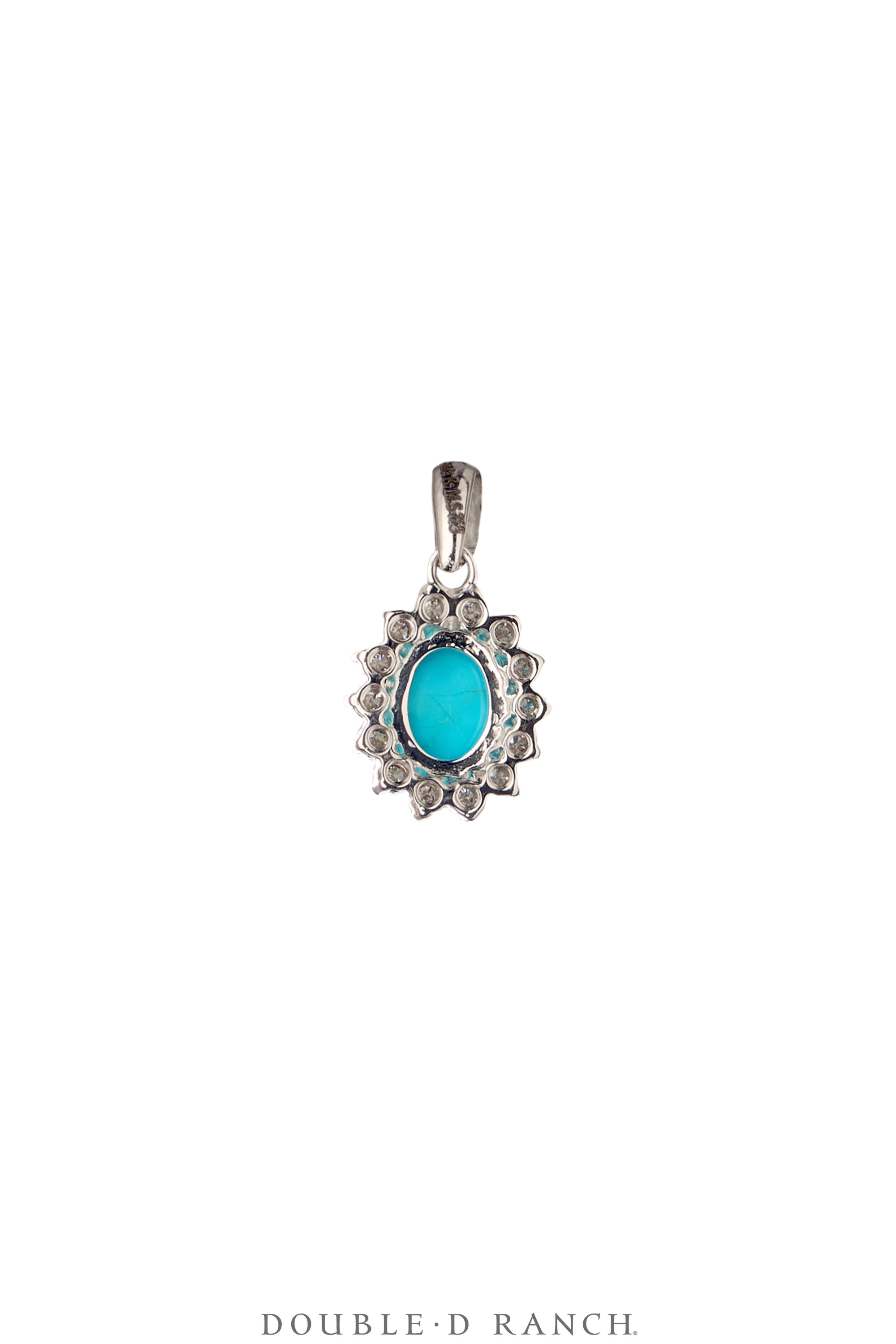 Pendant, Diamond & Turquoise, Contemporary, 1245
