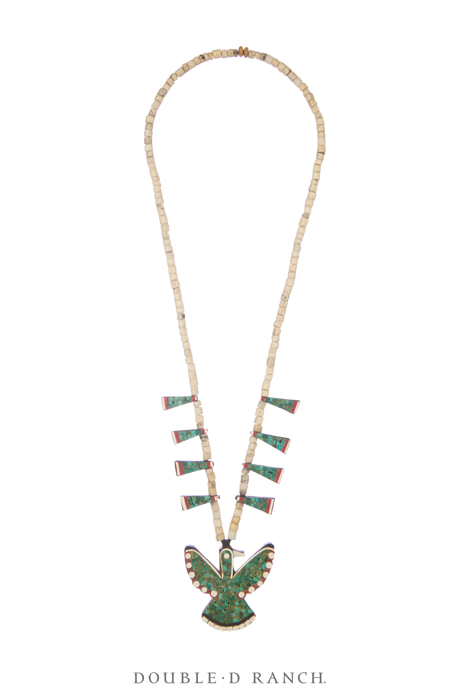 Necklace, Thunderbird Depression, Multi Stone, Santo Domingo, Vintage, 3691