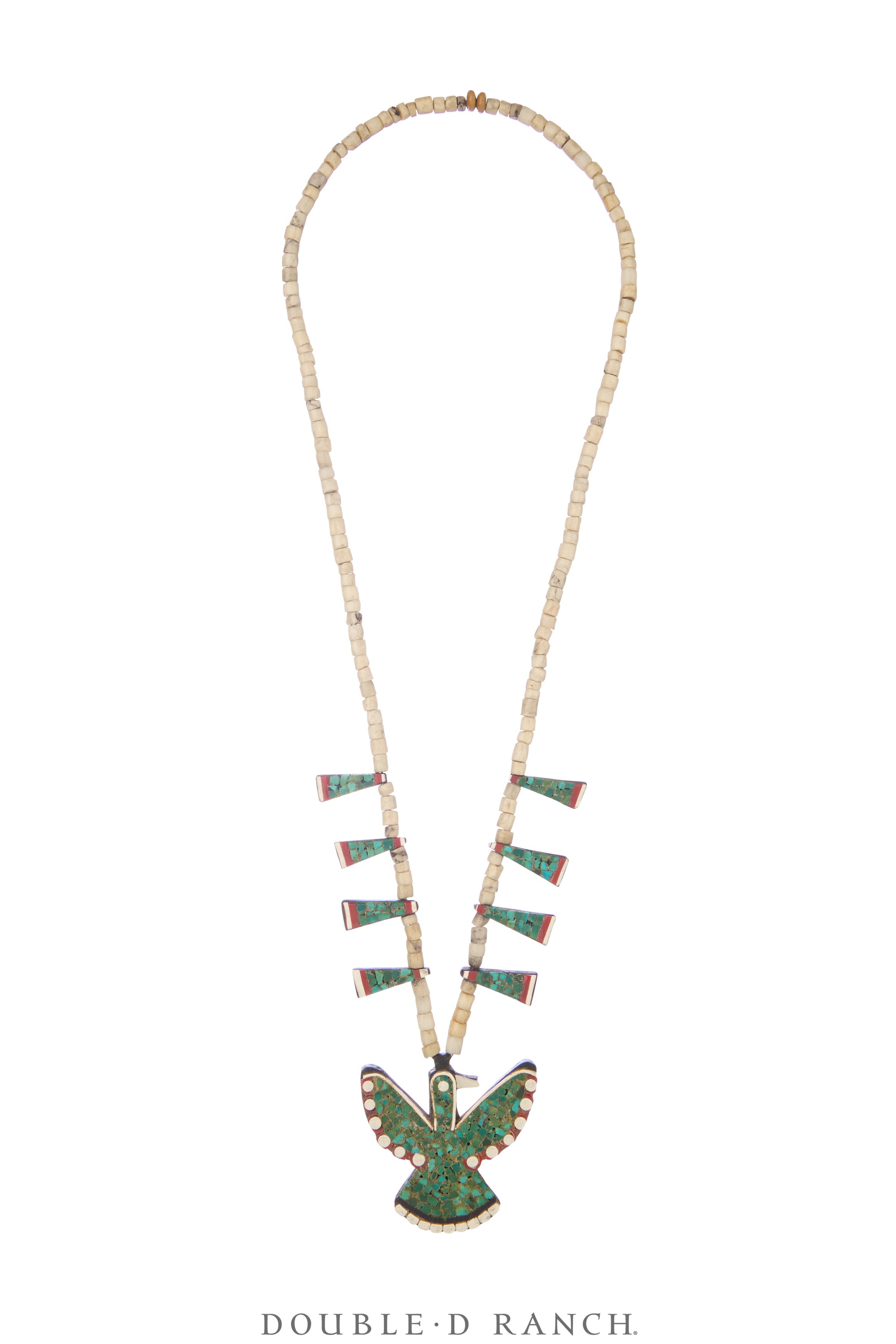 Necklace, Thunderbird Depression, Multi Stone, Santo Domingo, Vintage, 3691