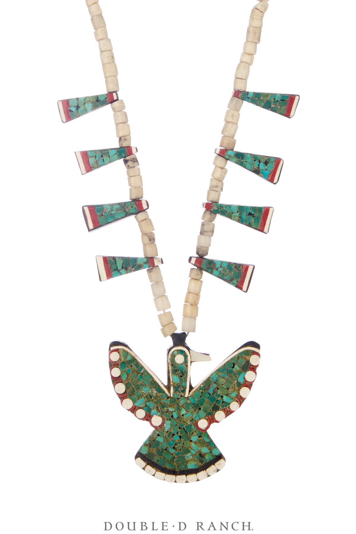 Necklace, Thunderbird Depression, Multi Stone, Santo Domingo, Vintage, 3691