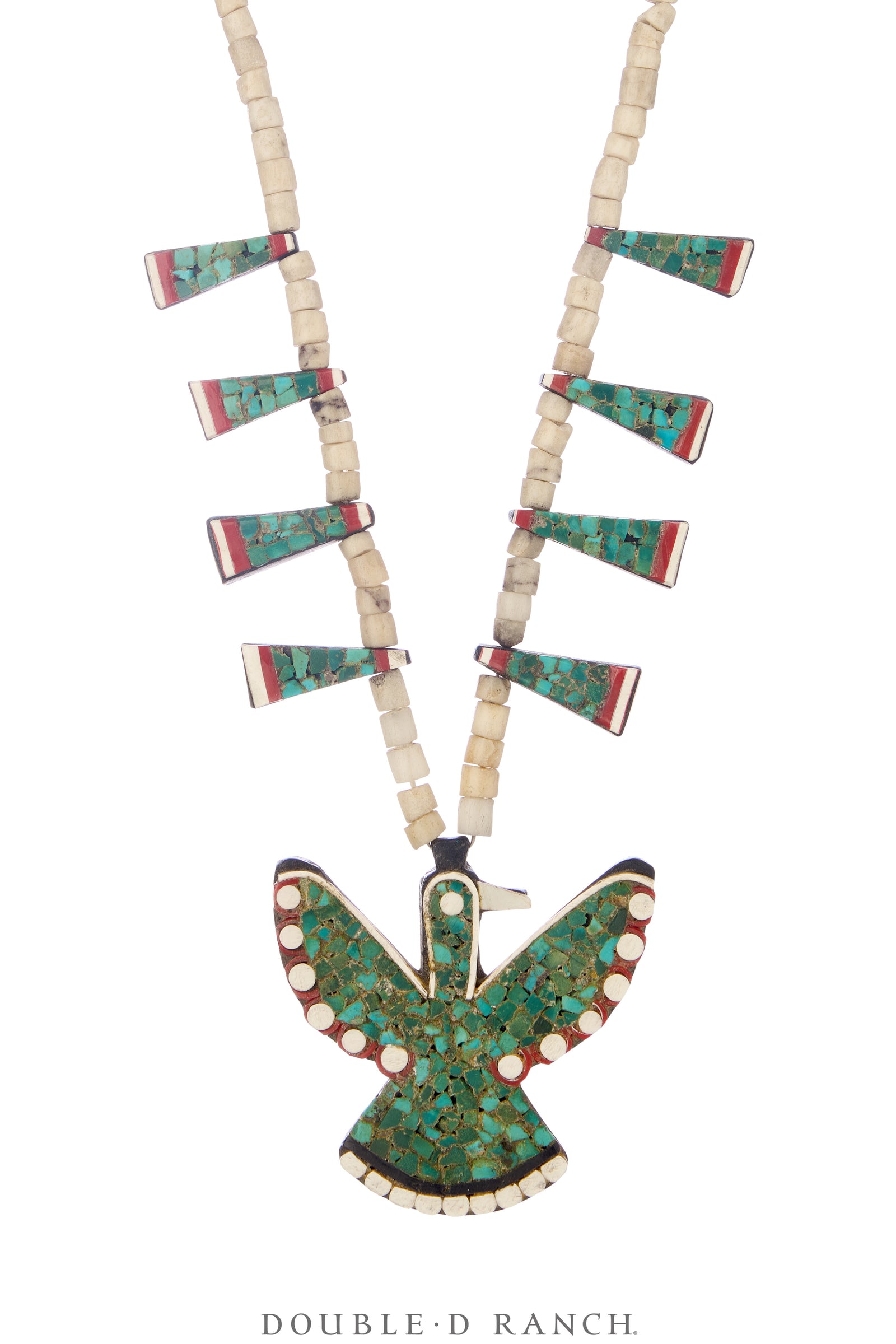 Necklace, Thunderbird Depression, Multi Stone, Santo Domingo, Vintage, 3691