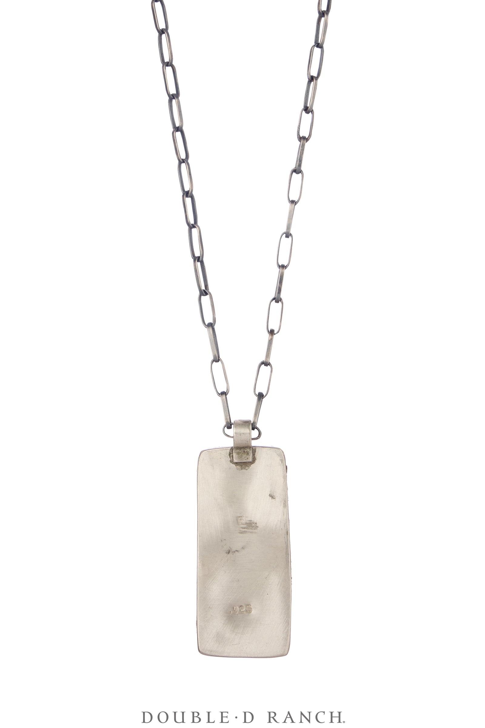 Necklace, Novelty, Leather Tab, Turquoise, Charlie Favour, Contempory, 3686