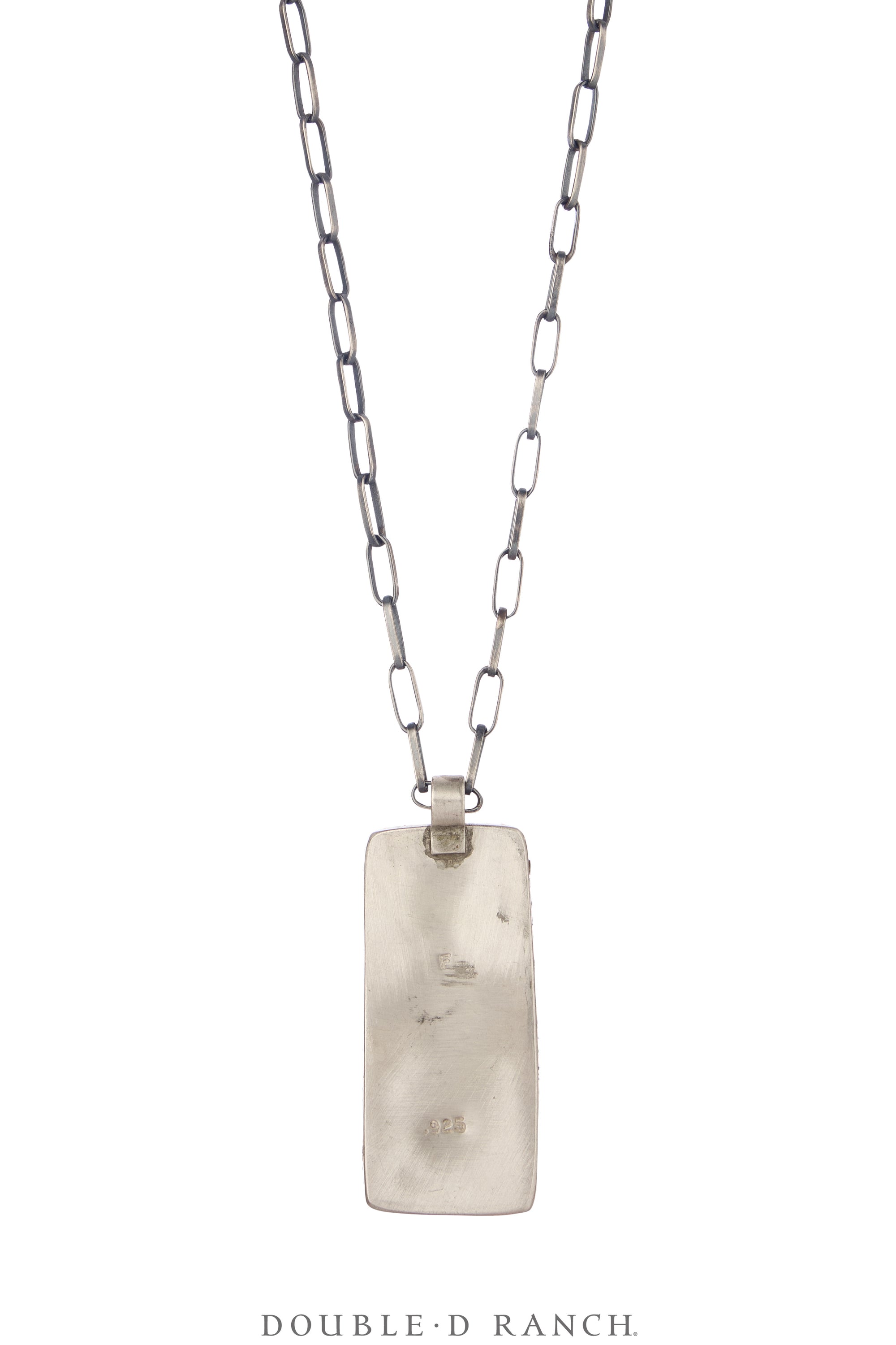 Necklace, Novelty, Leather Tab, Turquoise, Charlie Favour, Contempory, 3686