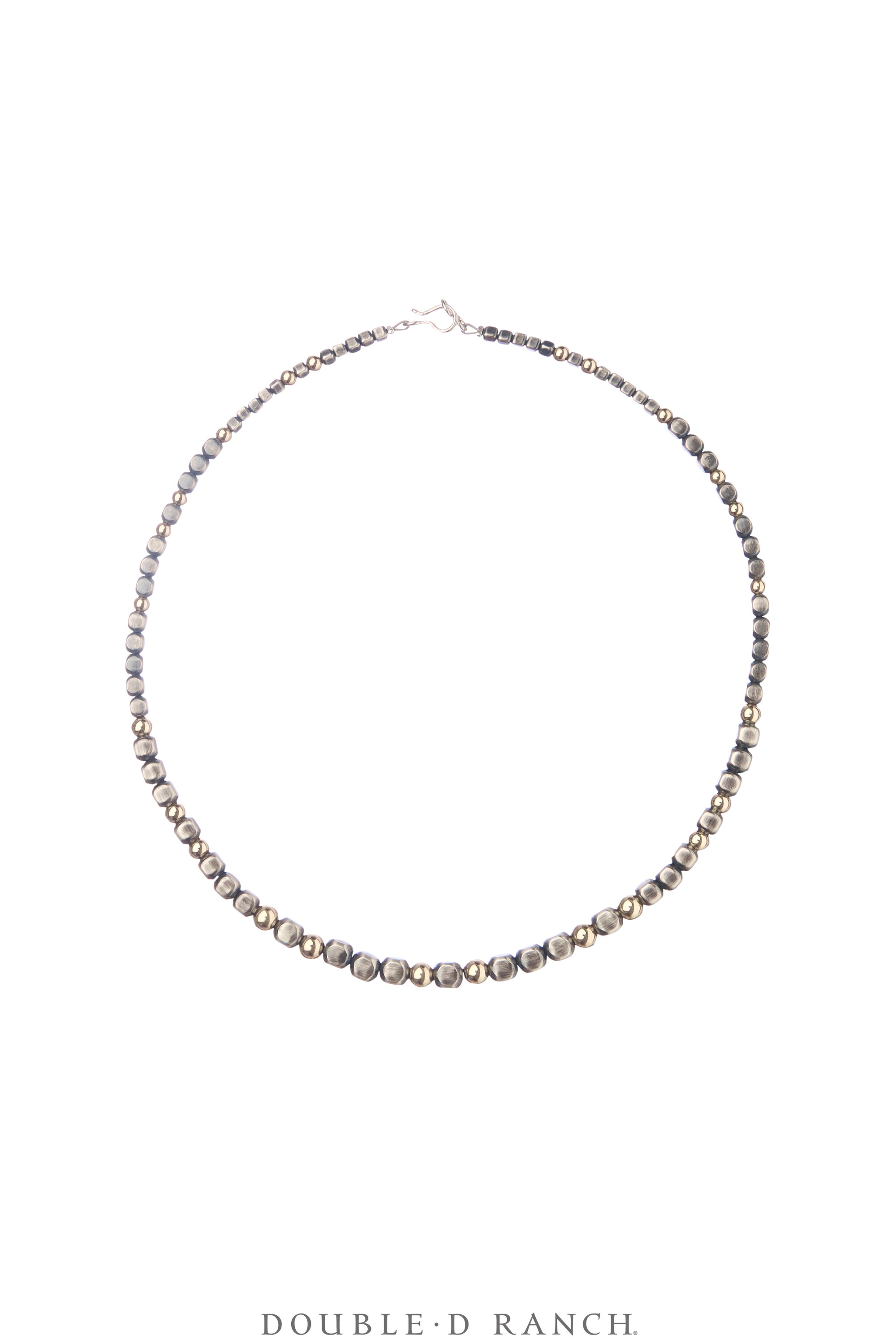 Necklace, Desert Pearl, Sterling Silver, Gold Filled Mixed Beads, Contemporary, 18", 3676