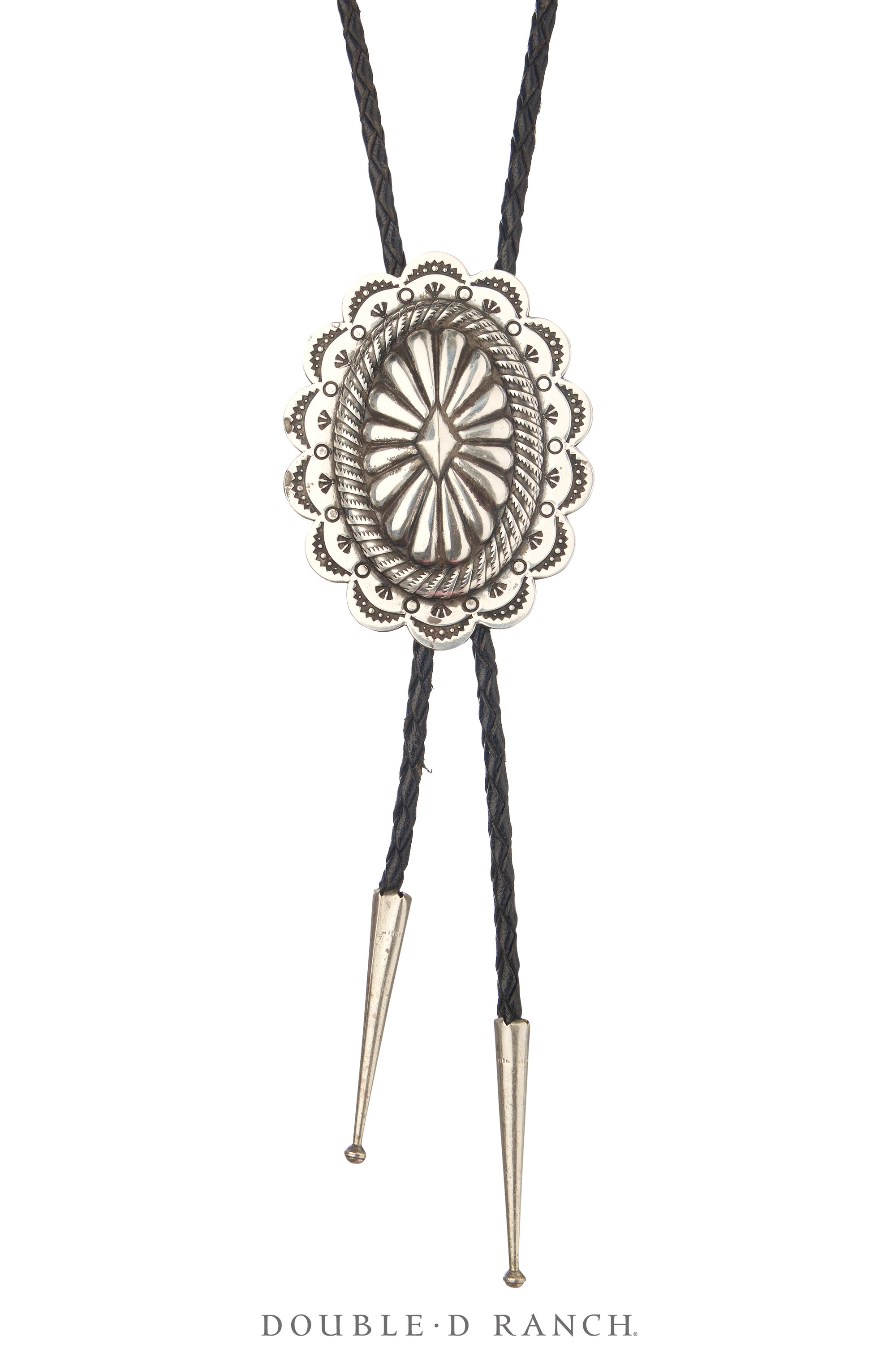 Bolo, Concho, Sterling Silver, Vintage ‘70s, 3660