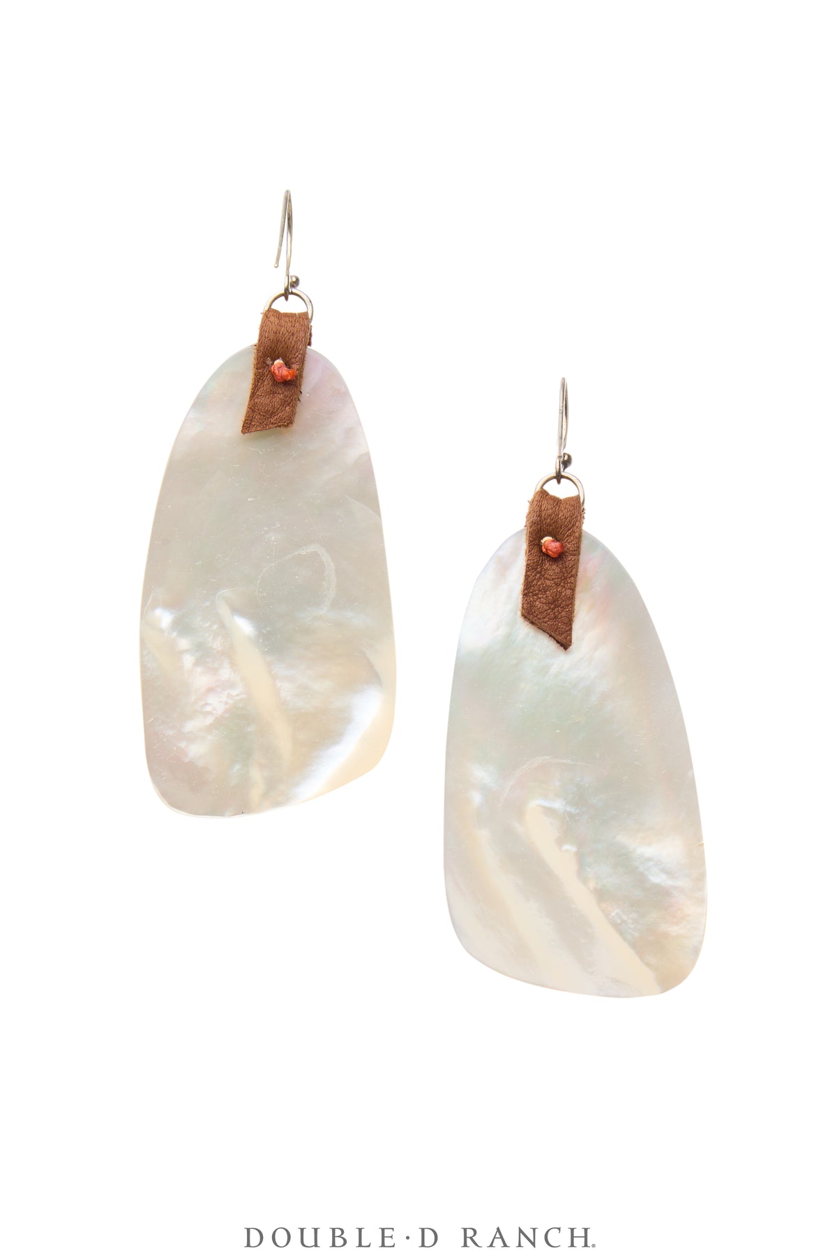 Earrings, Slab, Mother of Pearl, Sterling Silver, Contemporary, 2132